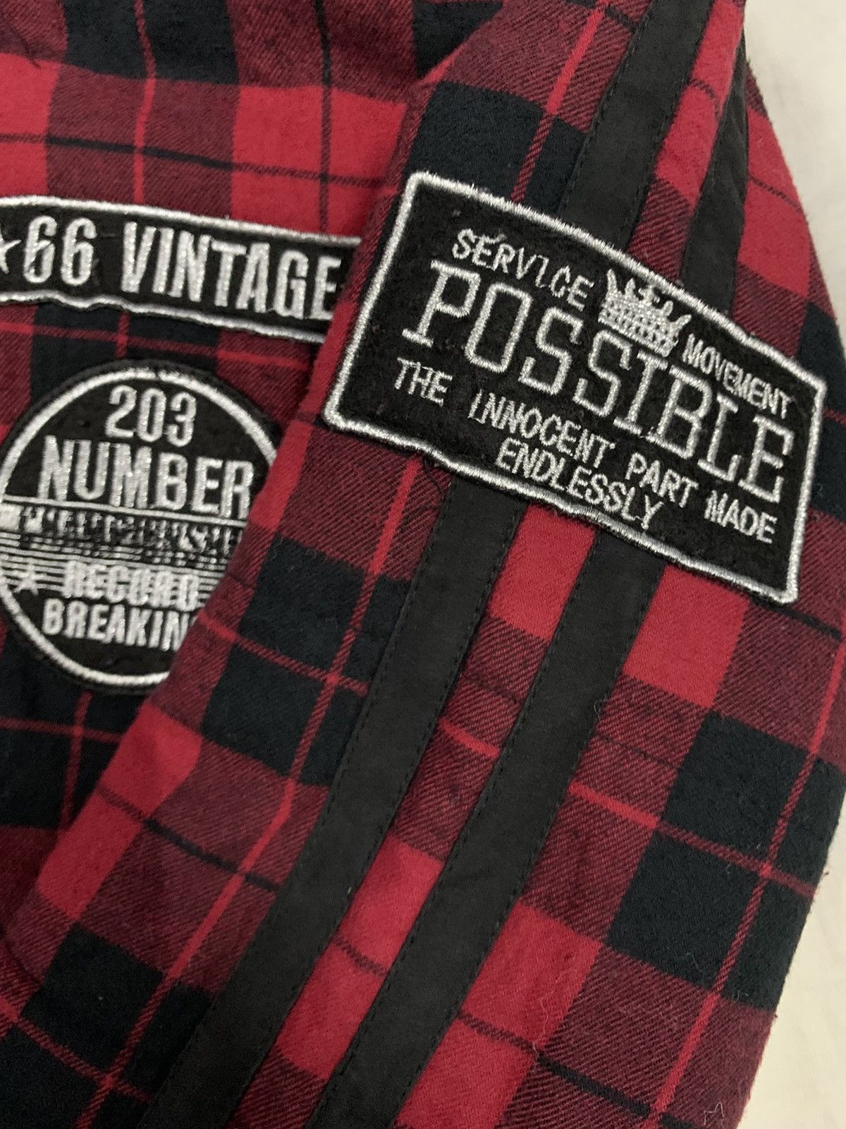 Seditionaries Japanese Brand Sky Bomber Checked Patches Punk Style Jacket Size US M / EU 48-50 / 2 - 13 Thumbnail