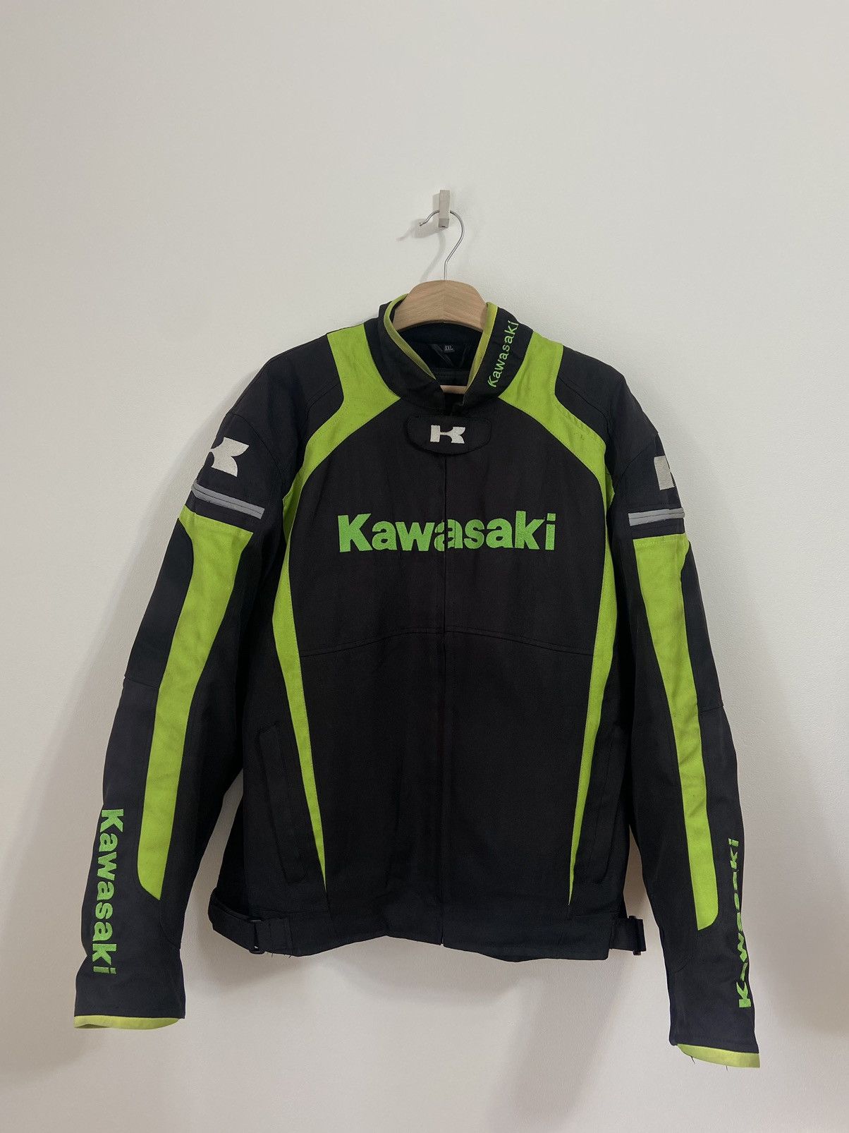 image of Kawasaki Moto Jacket Racing Jacket in Black, Men's (Size 2XL)
