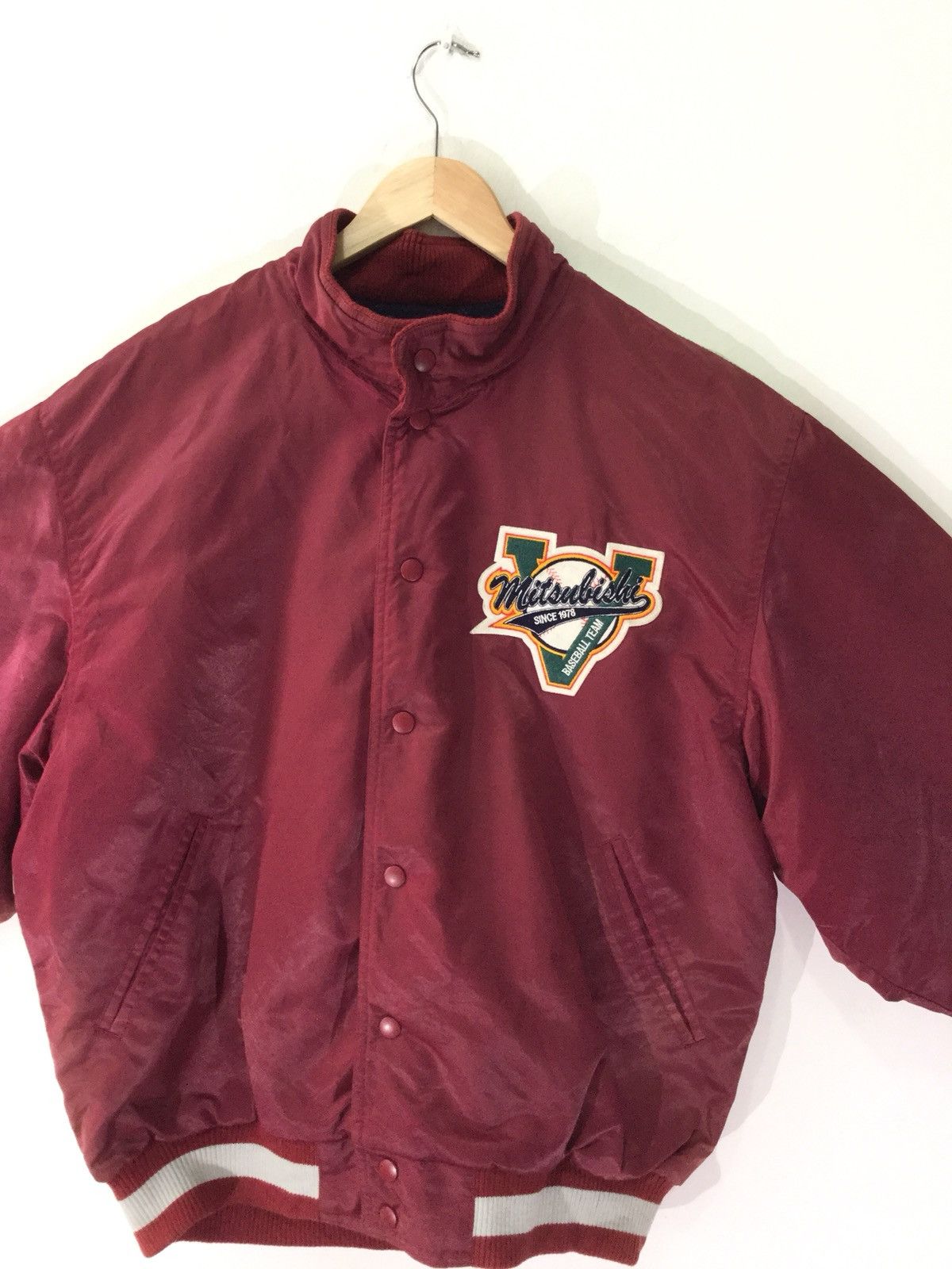 Asics Mitsubishi Material Baseball Club Big Logo Jacket Size US L / EU 52-54 / 3 - 3 Thumbnail