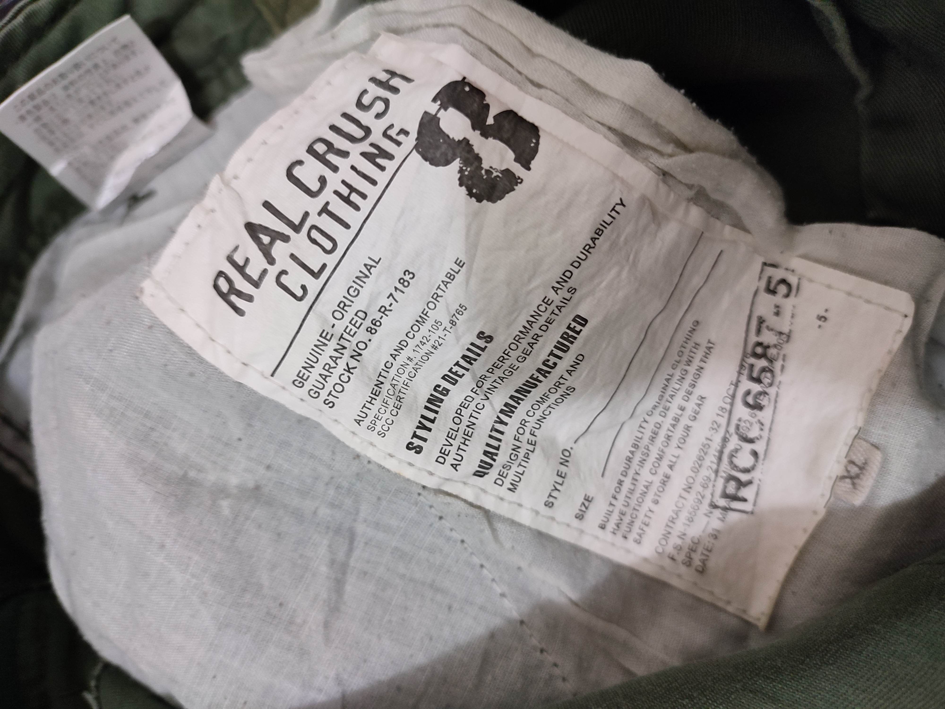 Japanese Brand 🔥Real Crush Clothing Multipocket Cargo Tactical Pants Size US 34 / EU 50 - 15 Thumbnail