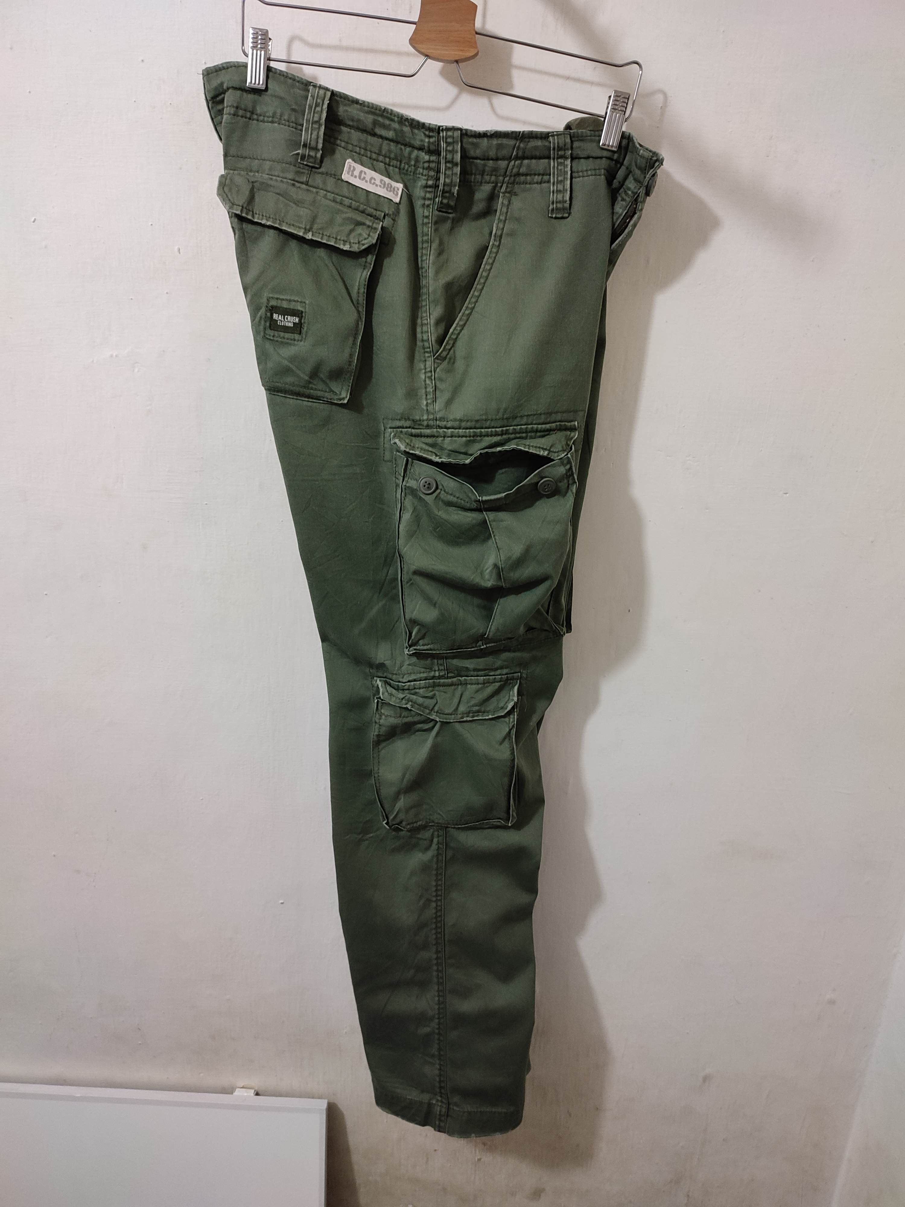 Japanese Brand 🔥Real Crush Clothing Multipocket Cargo Tactical Pants Size US 34 / EU 50 - 19 Thumbnail
