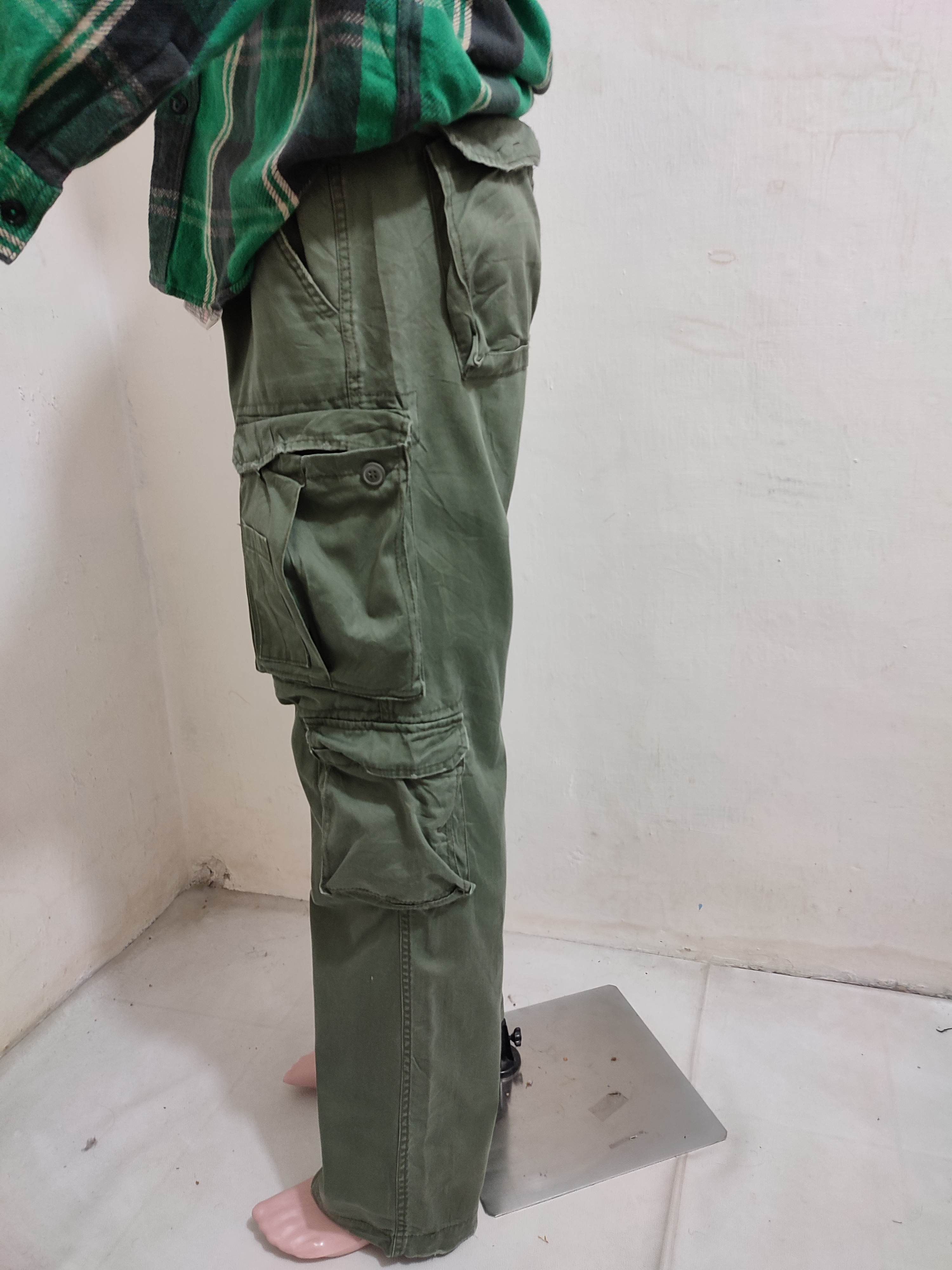 Japanese Brand 🔥Real Crush Clothing Multipocket Cargo Tactical Pants Size US 34 / EU 50 - 2 Thumbnail