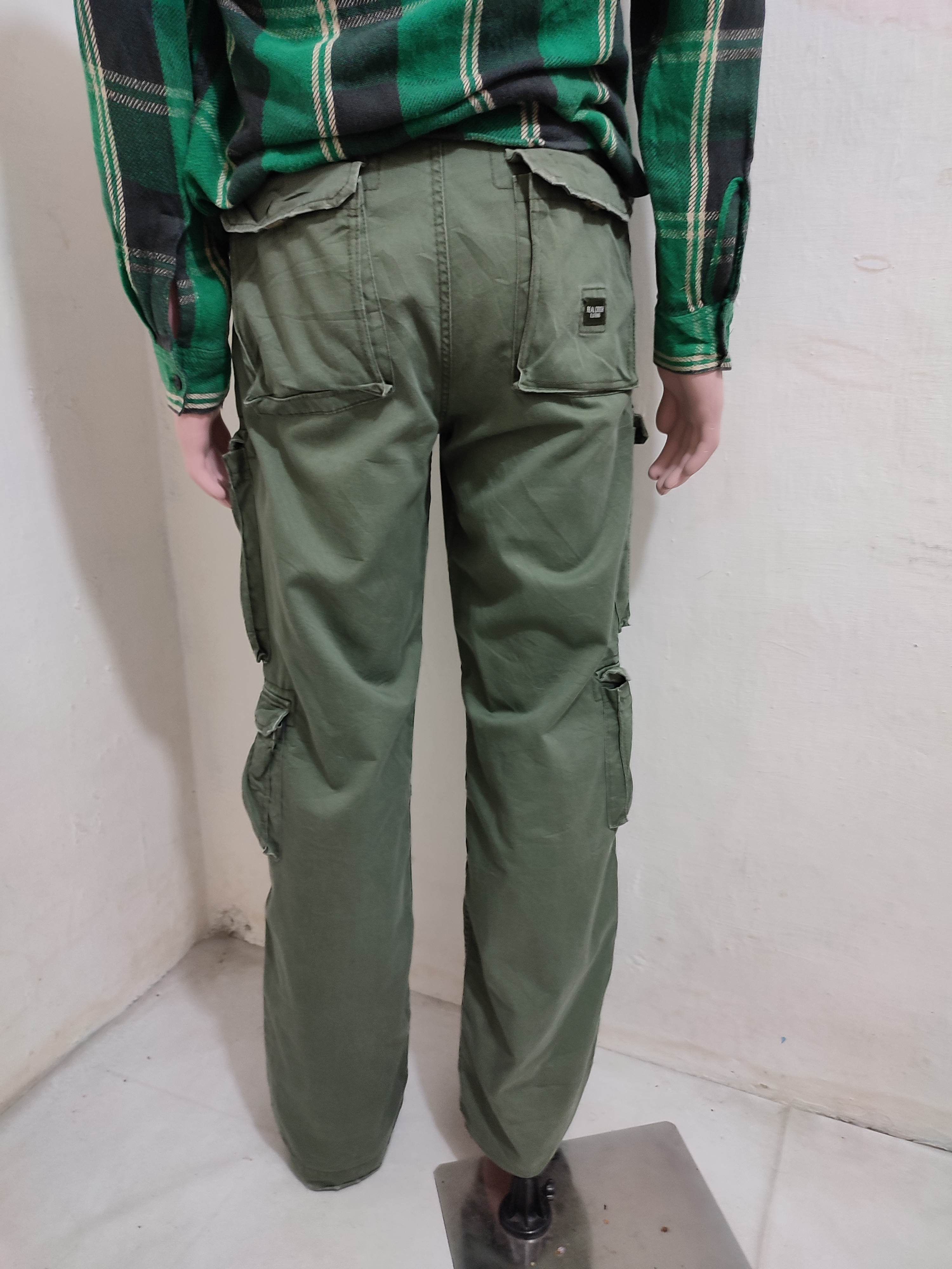 Japanese Brand 🔥Real Crush Clothing Multipocket Cargo Tactical Pants Size US 34 / EU 50 - 5 Thumbnail