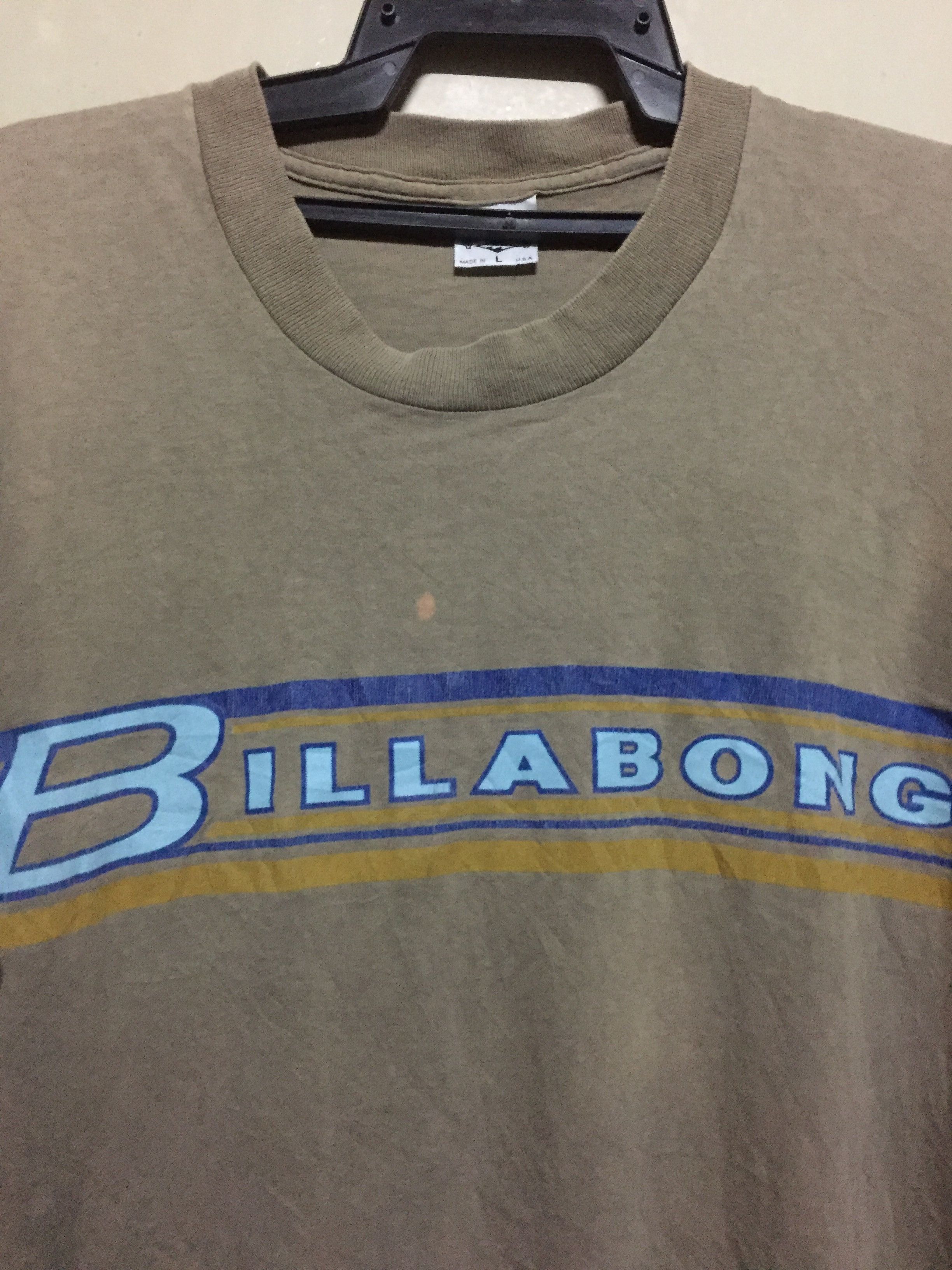 Billabong × Vintage Vintage Billabong Faded Distressed Big Logo Tee Size US L / EU 52-54 / 3 - 4 Thumbnail