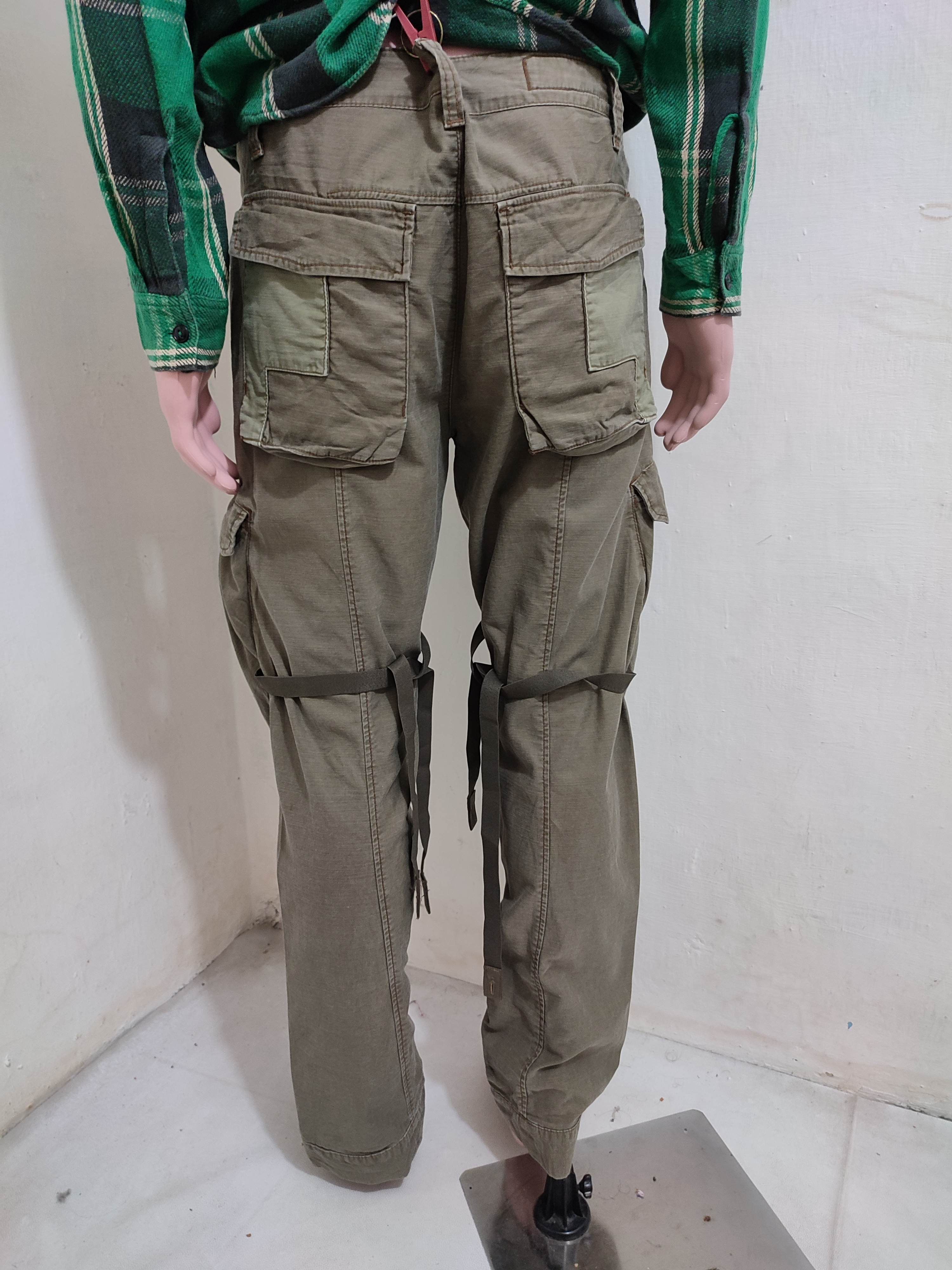 Marithe + Francois Girbaud 🔥MFG Marithe Francois Girbaud Tactical Cargo Bondage Pants Size US 33 - 4 Thumbnail