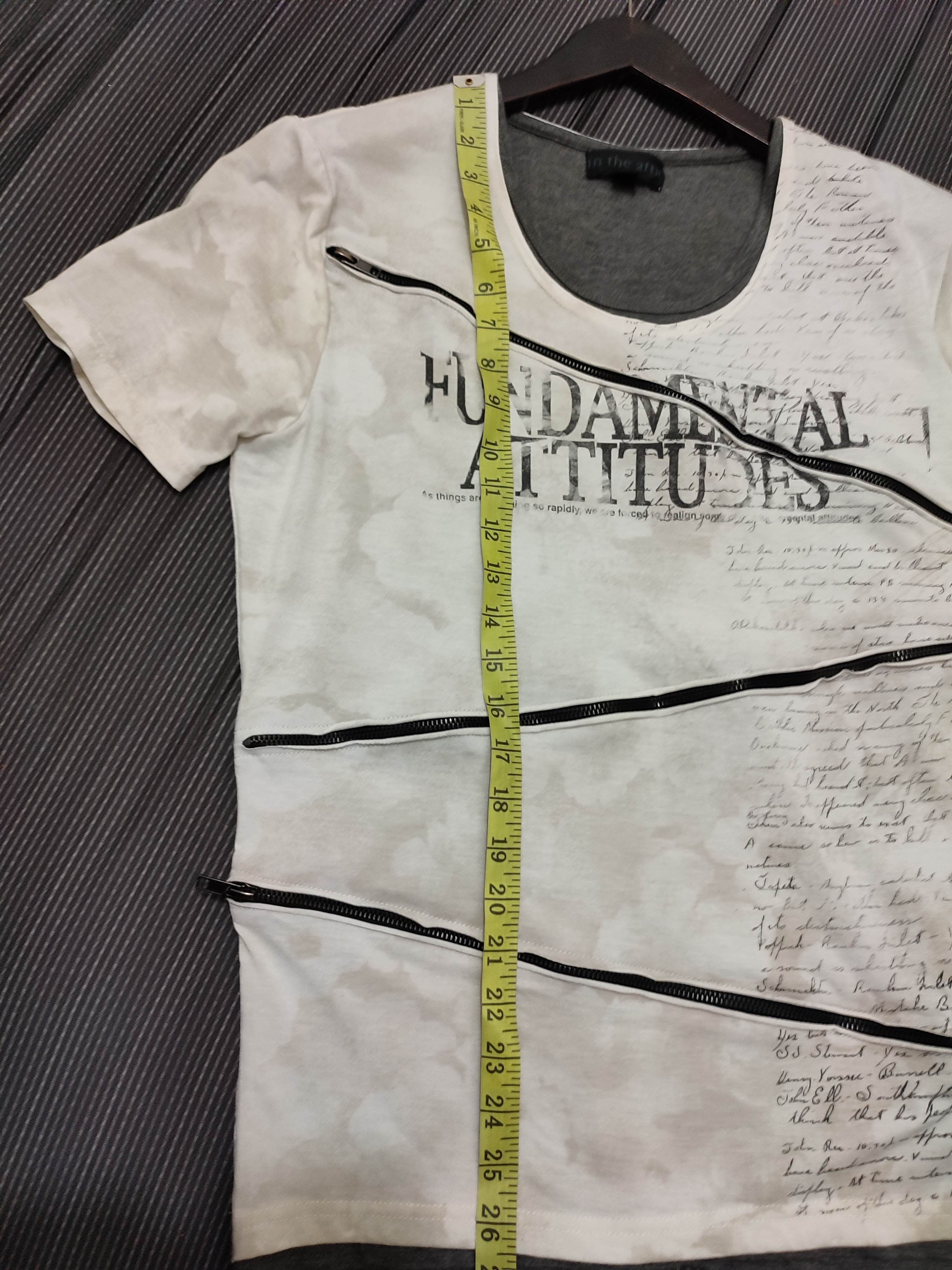 In The Attic × Japanese Brand 🔥In The Attic Japanese Multizipper Design Punk Tshirt Size US M / EU 48-50 / 2 - 11 Thumbnail