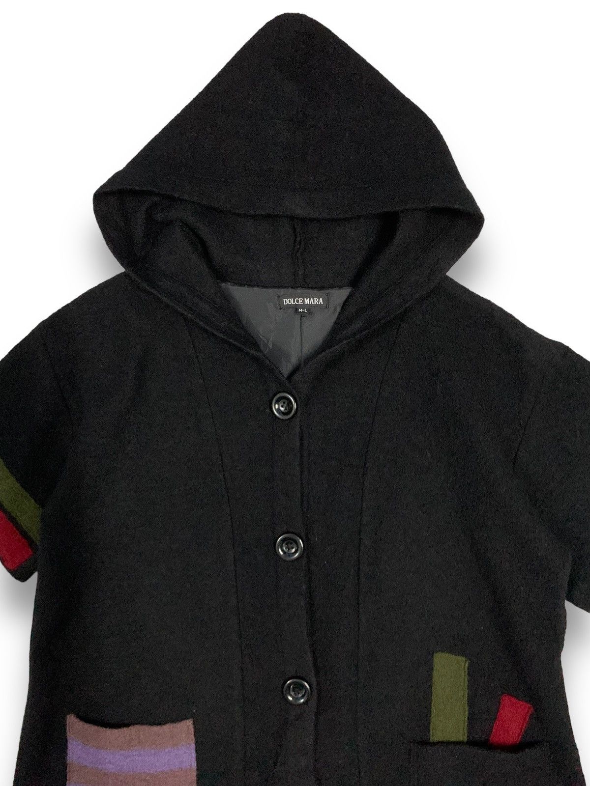 Other Japanese Brand Dolce Mara Wool Button Up Hooded Sweater Size US L / EU 52-54 / 3 - 4 Thumbnail