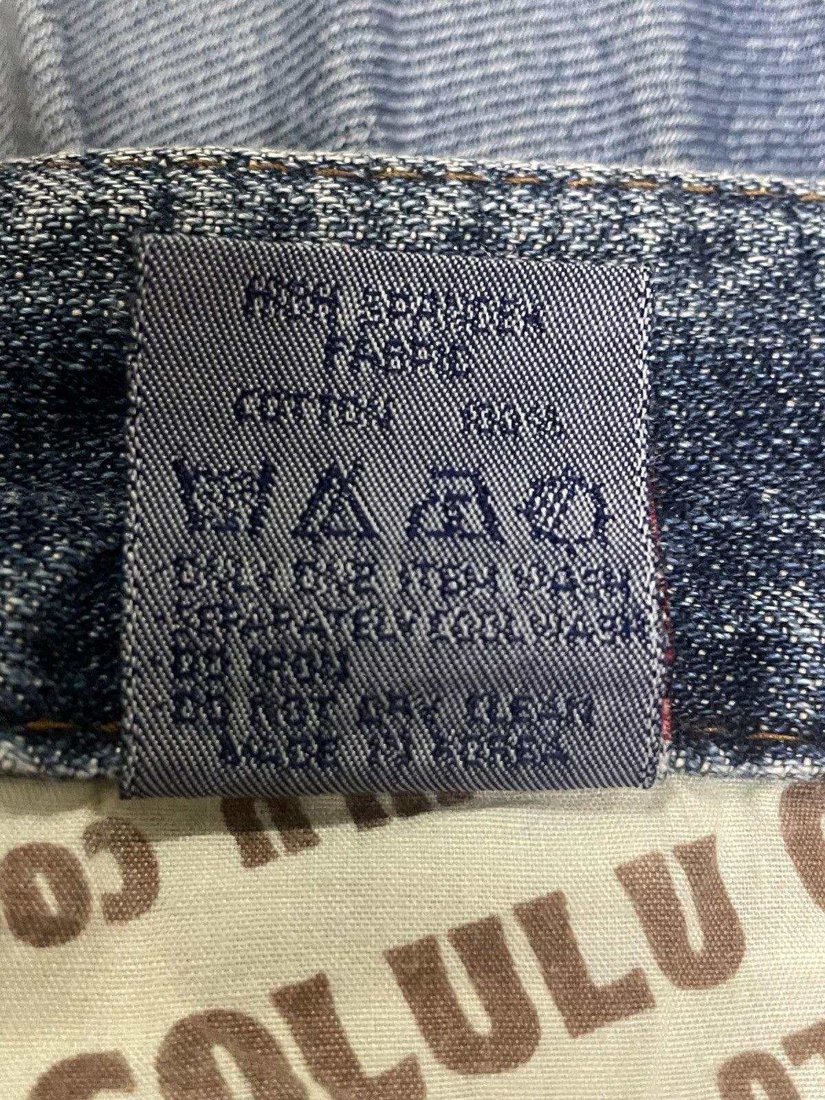 Japanese Brand Vintage Y2K Japanese Cocolulu Spellout Loose Cut Jeans Size US 33 - 16 Thumbnail
