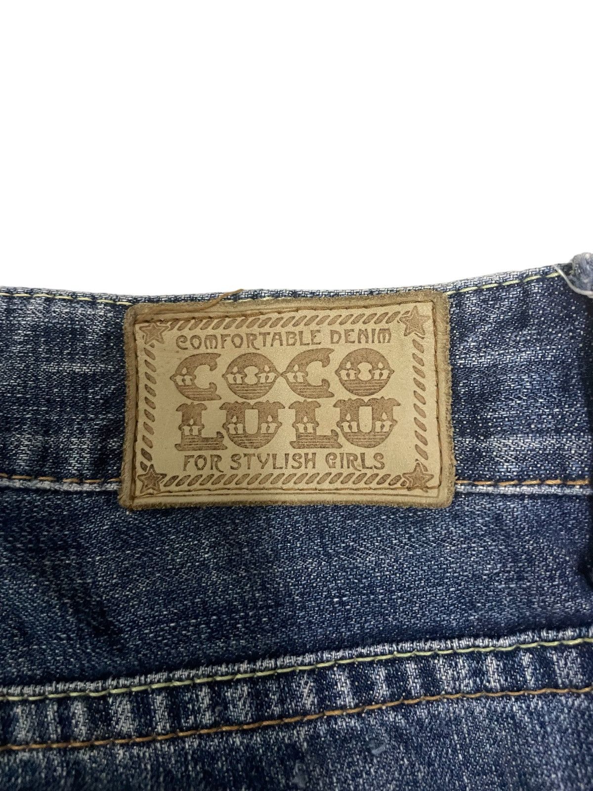 Japanese Brand Vintage Y2K Japanese Cocolulu Spellout Loose Cut Jeans Size US 33 - 14 Thumbnail