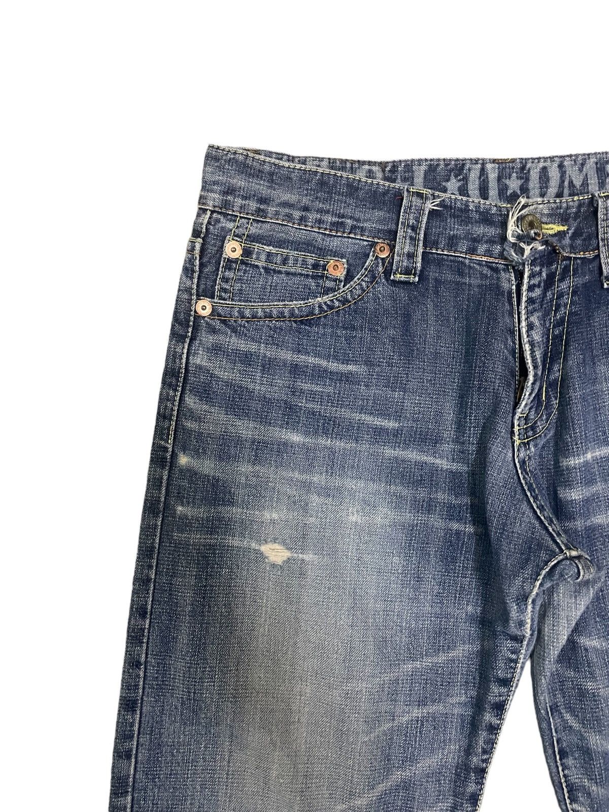 Japanese Brand Vintage Y2K Japanese Cocolulu Spellout Loose Cut Jeans Size US 33 - 8 Thumbnail