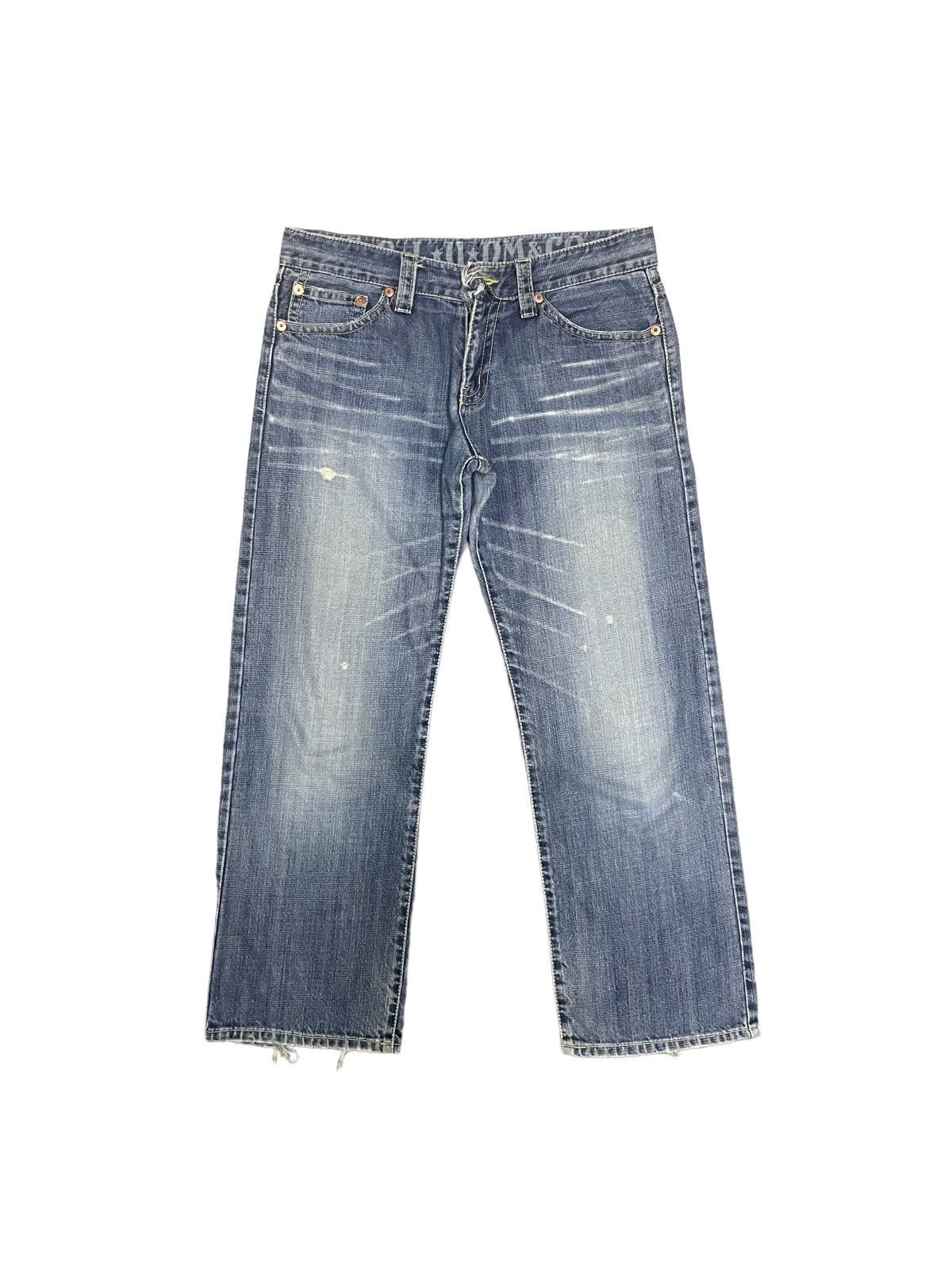 Japanese Brand Vintage Y2K Japanese Cocolulu Spellout Loose Cut Jeans Size US 33 - 4 Thumbnail