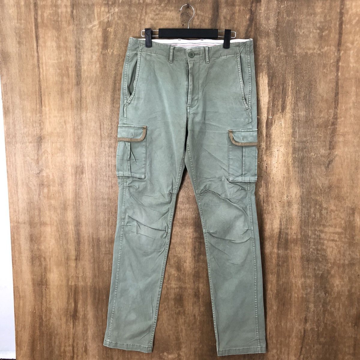 image of Vintage Green Cargo Multipocket Pants 6312, Men's (Size 30)