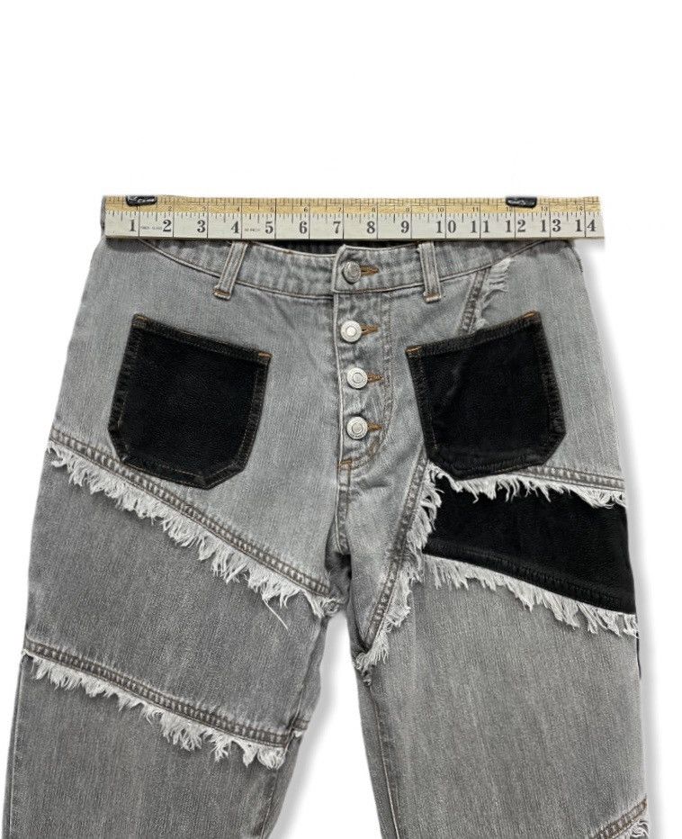 Japanese Brand 🔥80’s PENDORA Patchwork Frayed Flared Hysteric Style Size US 26 / EU 42 - 7 Thumbnail