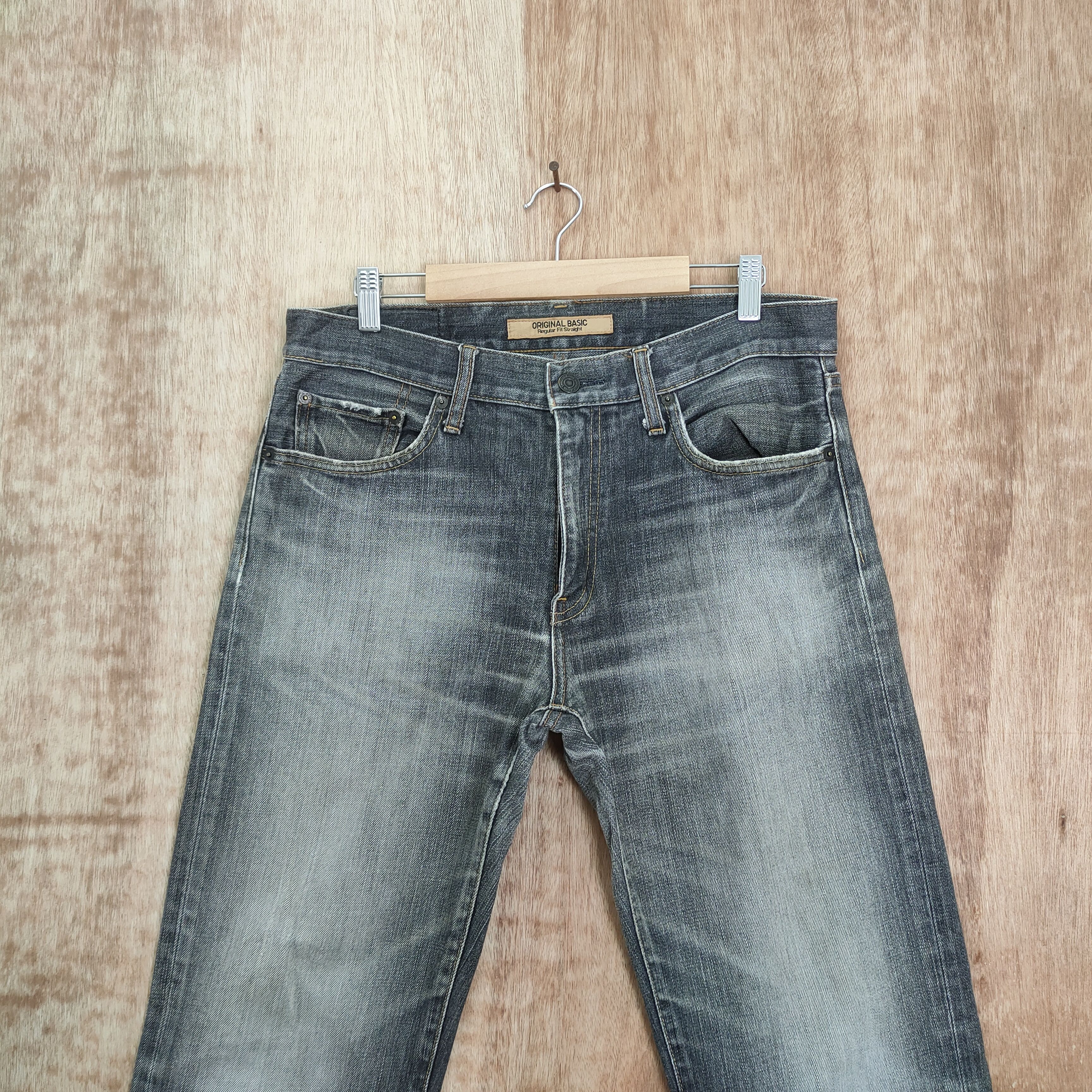 Japanese Brand VINTAGE JAPANESE S002 FADED BLACK JEANS DENIM PANTS Size US 32 / EU 48 - 2 Thumbnail