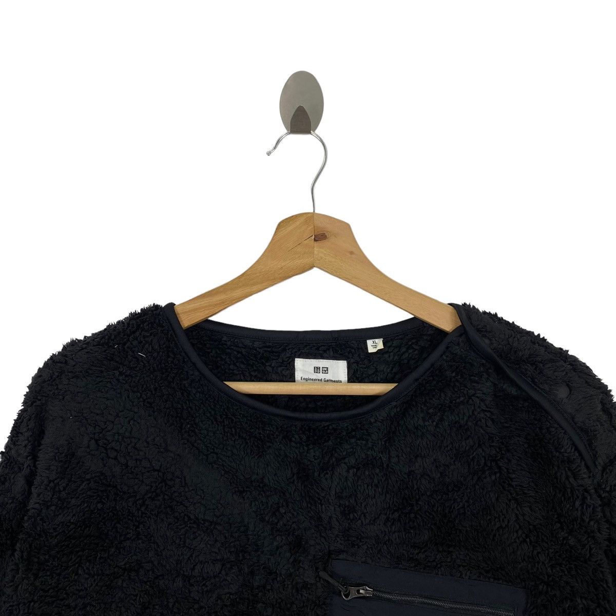 Engineered Garments × Uniqlo ENGINEERED GARMENTS UNIQLO Black Sherpa Fleece Sweatshirt Size US XL / EU 56 / 4 - 2 Thumbnail