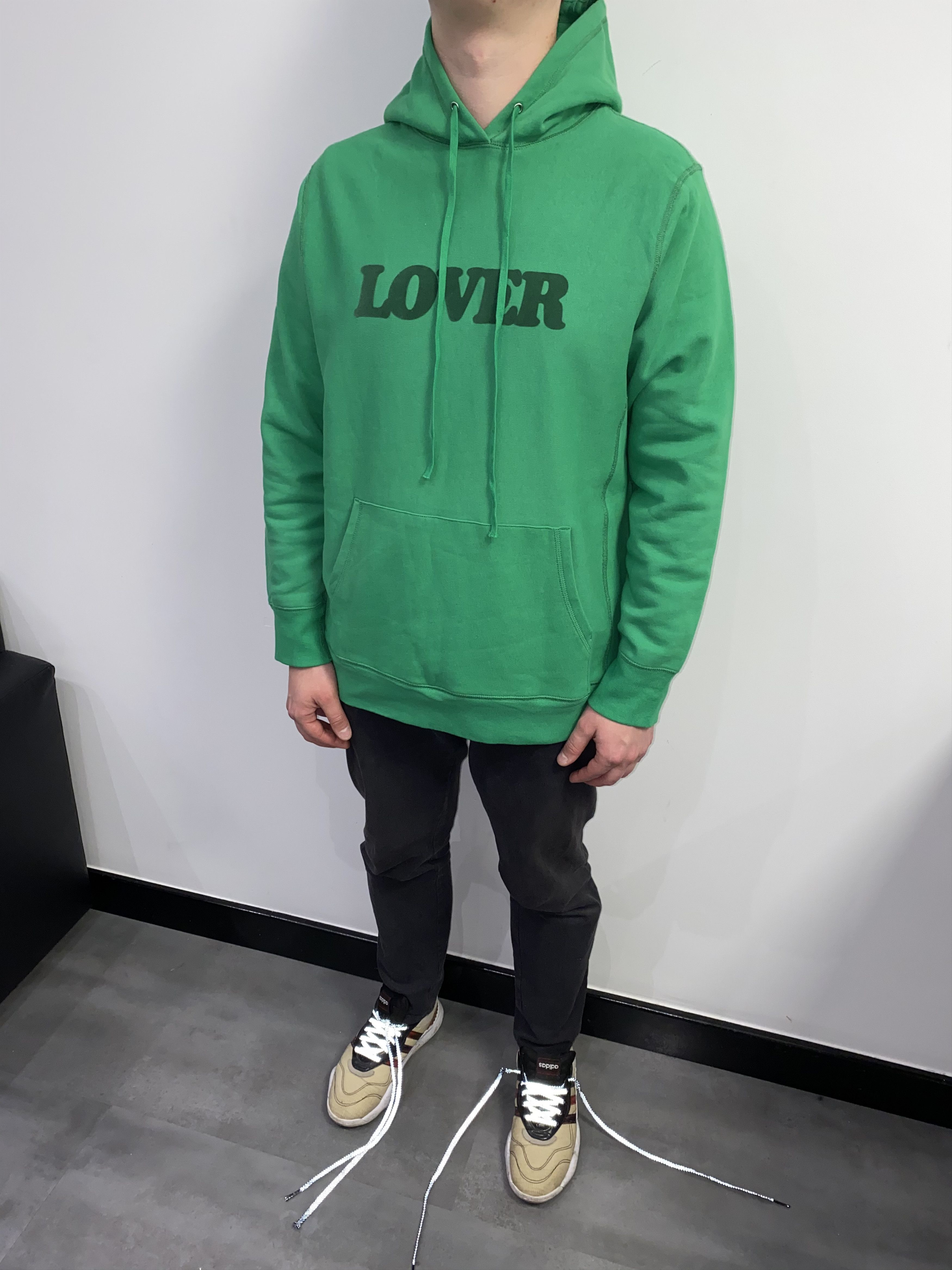 image of Bianca Chandon "lover" Logo Green Hoodie, Men's (Size Small)