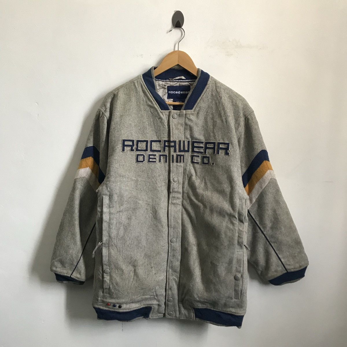 image of Rocawear Denim Co Jacket in Grey, Men's (Size Large)