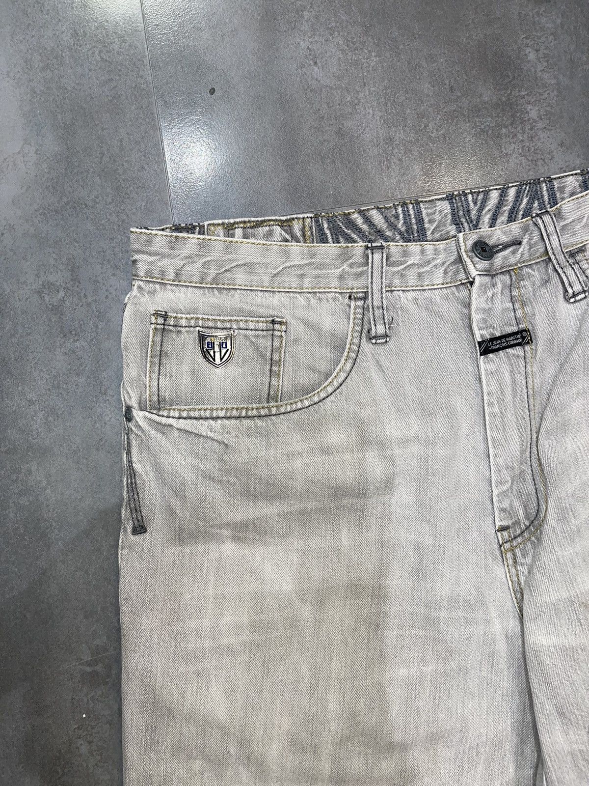 Marithe + Francois Girbaud Marithe Francois Girbaud Distressed Gray Denim Pants Size US 36 / EU 52 - 8 Thumbnail
