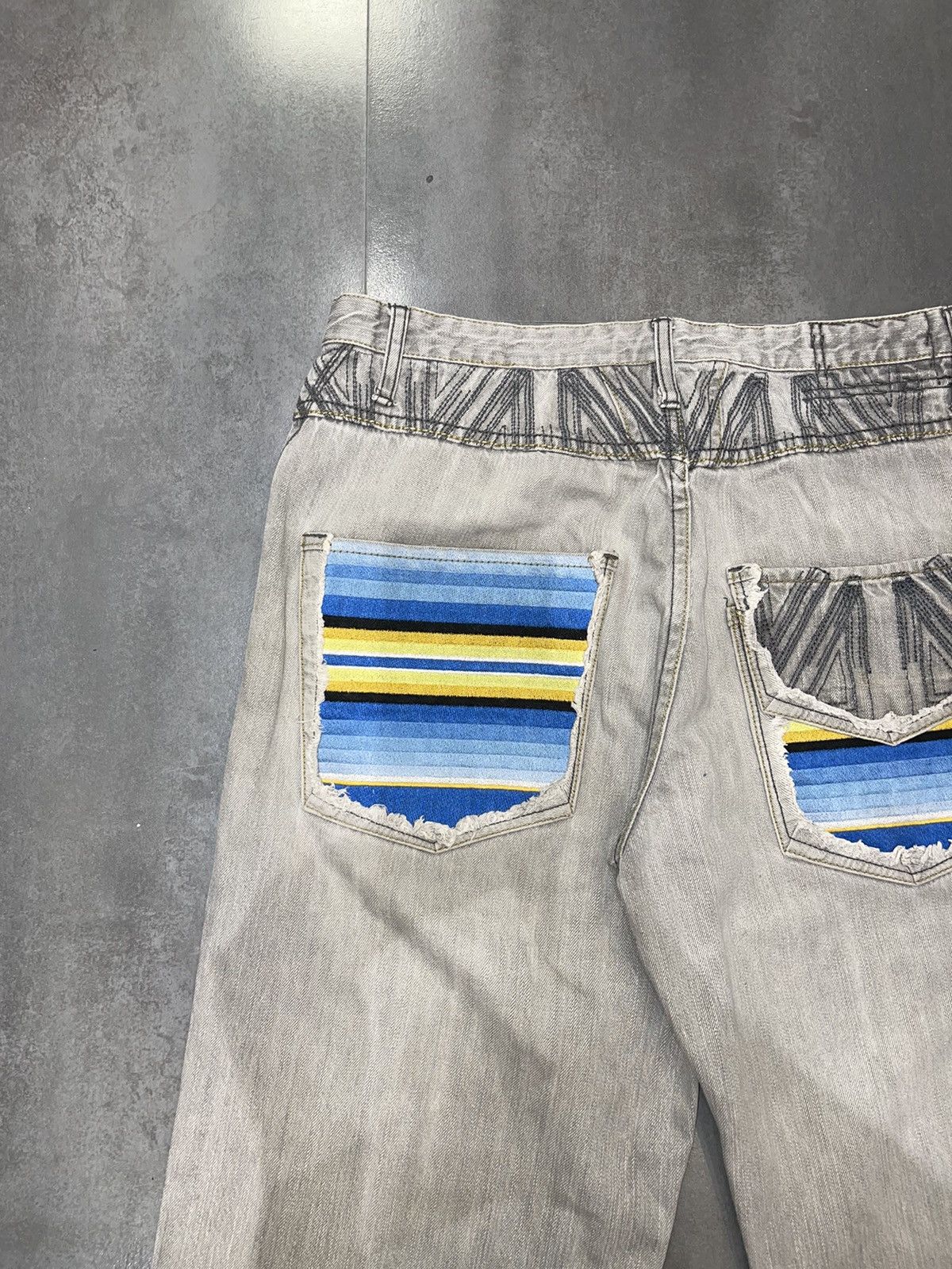 Marithe + Francois Girbaud Marithe Francois Girbaud Distressed Gray Denim Pants Size US 36 / EU 52 - 10 Thumbnail