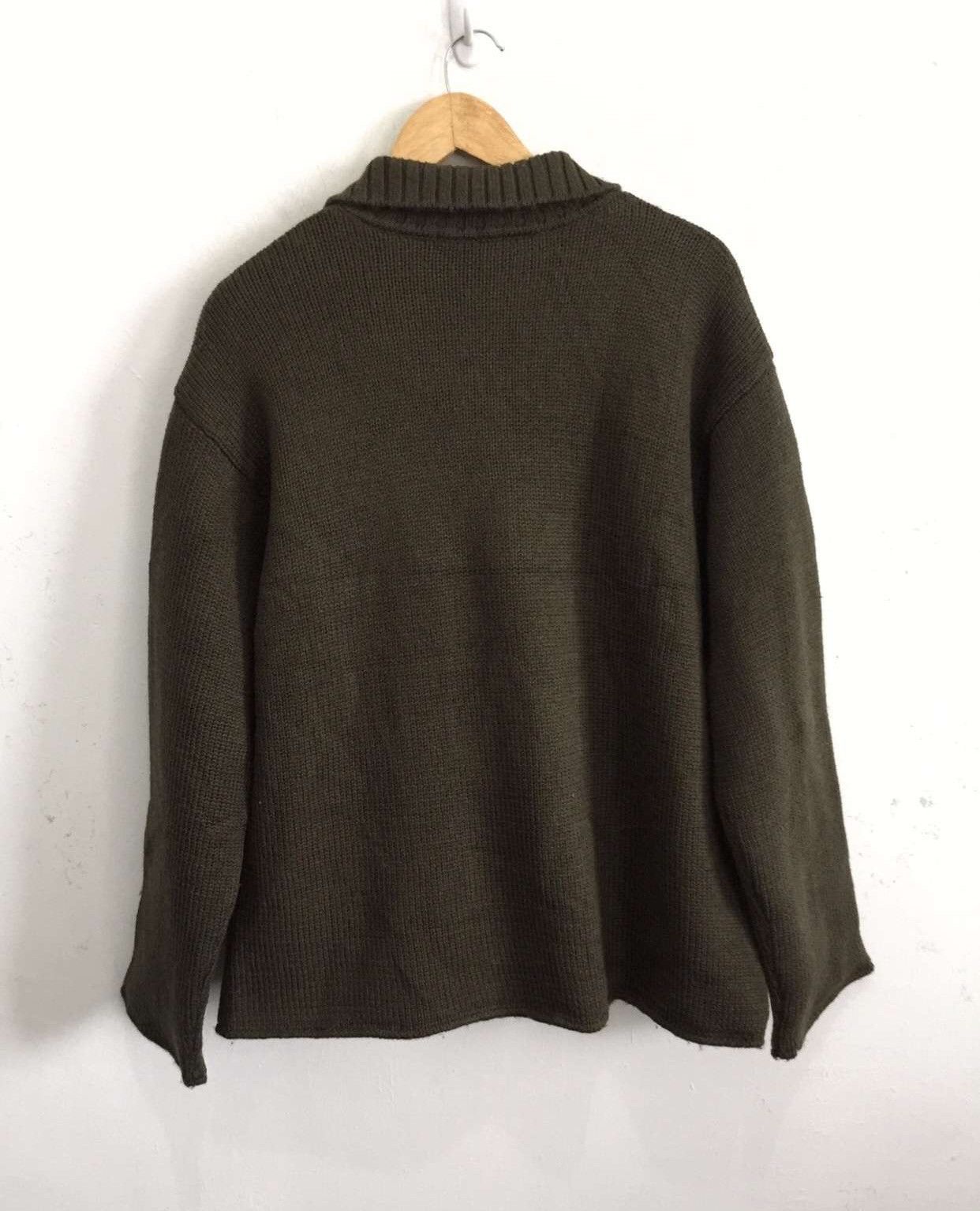 United Arrows 💥United Arrow Sweater Knitwear Green Army Size US L / EU 52-54 / 3 - 2 Thumbnail