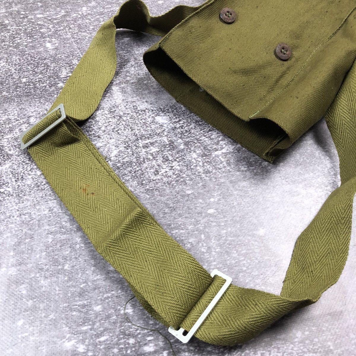Vintage Vintage 1979 USSR Canvas Bag from a Soviet Gas Mask Size ONE SIZE - 4 Thumbnail