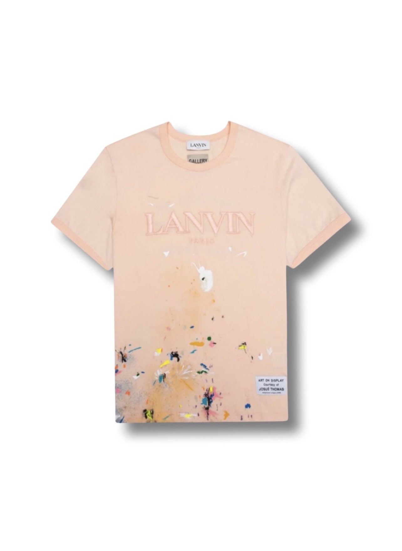 image of Gallery Dept x Lanvin Logo T Shirt in Pink, Women's (Size Small)