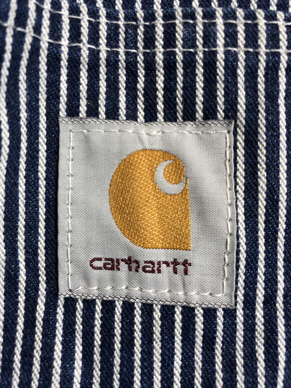 Carhartt × Carhartt Wip Vintage CARHATT WIP Michigan Chore Jacket hickory stripe Size US L / EU 52-54 / 3 - 7 Thumbnail