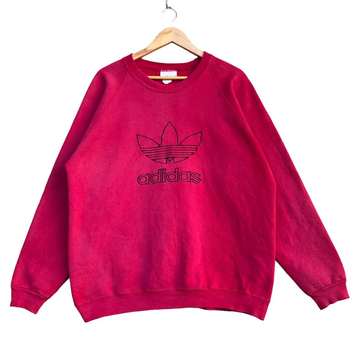 Vintage 90s adidas big logo trefoil crewneck