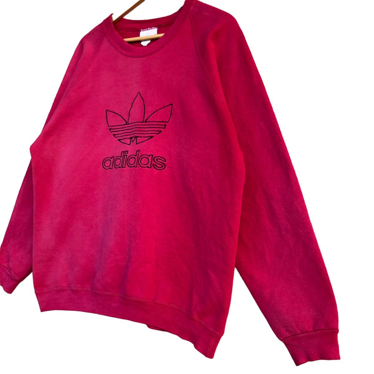 Vintage 90s adidas big logo trefoil crewneck