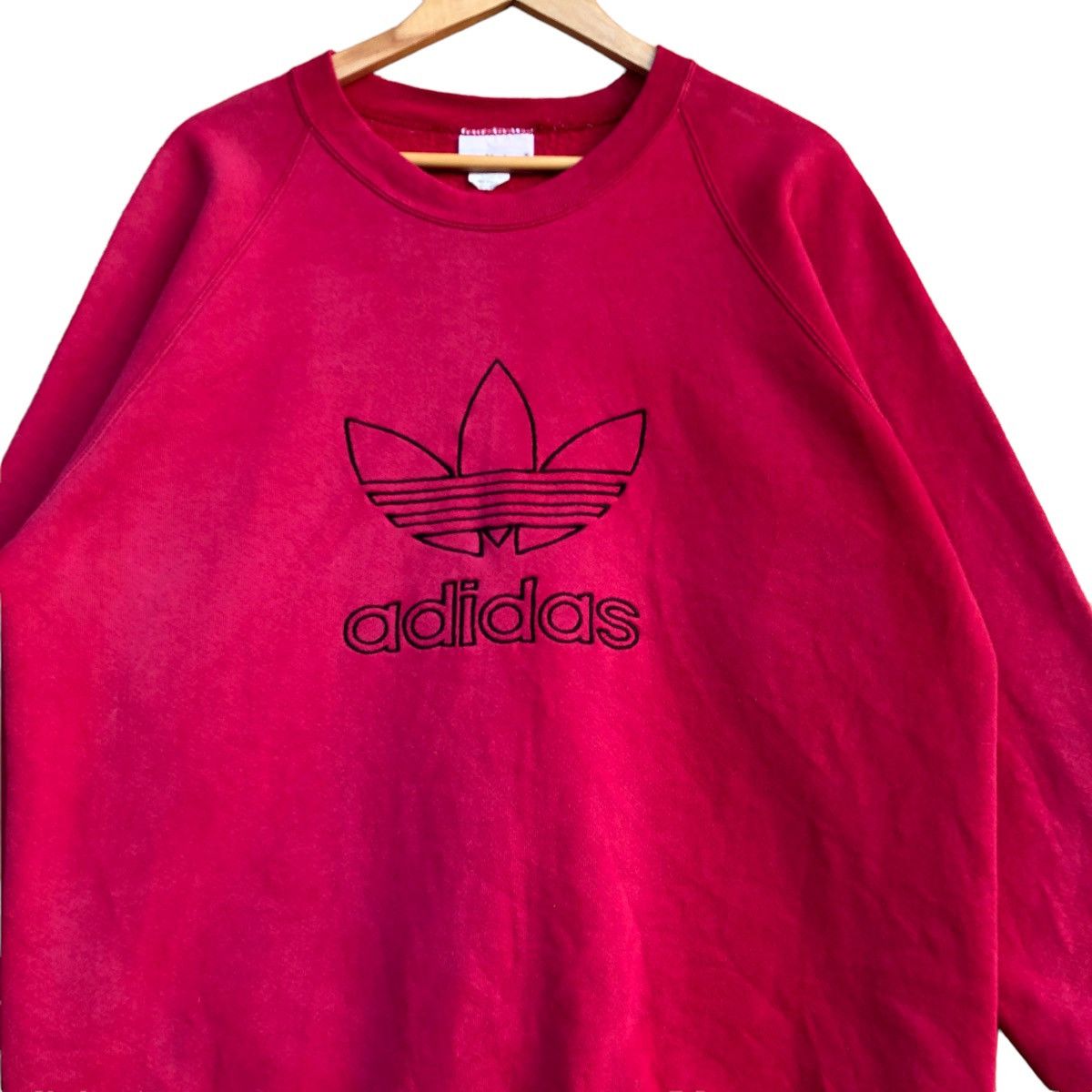 Vintage 90s adidas big logo trefoil crewneck