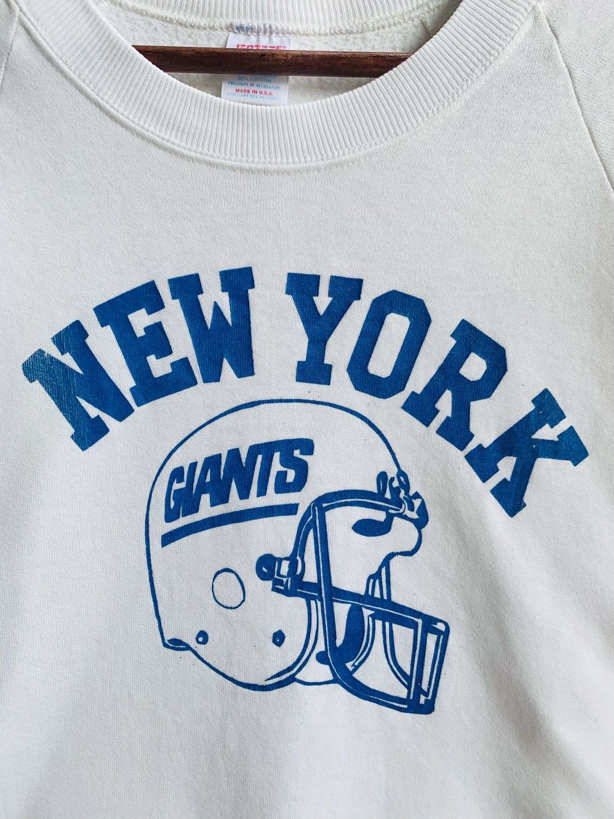 Jerzees Vintage 80s New York Giant Sweatshirt/Tag Jerzees Size US M / EU 48-50 / 2 - 2 Thumbnail
