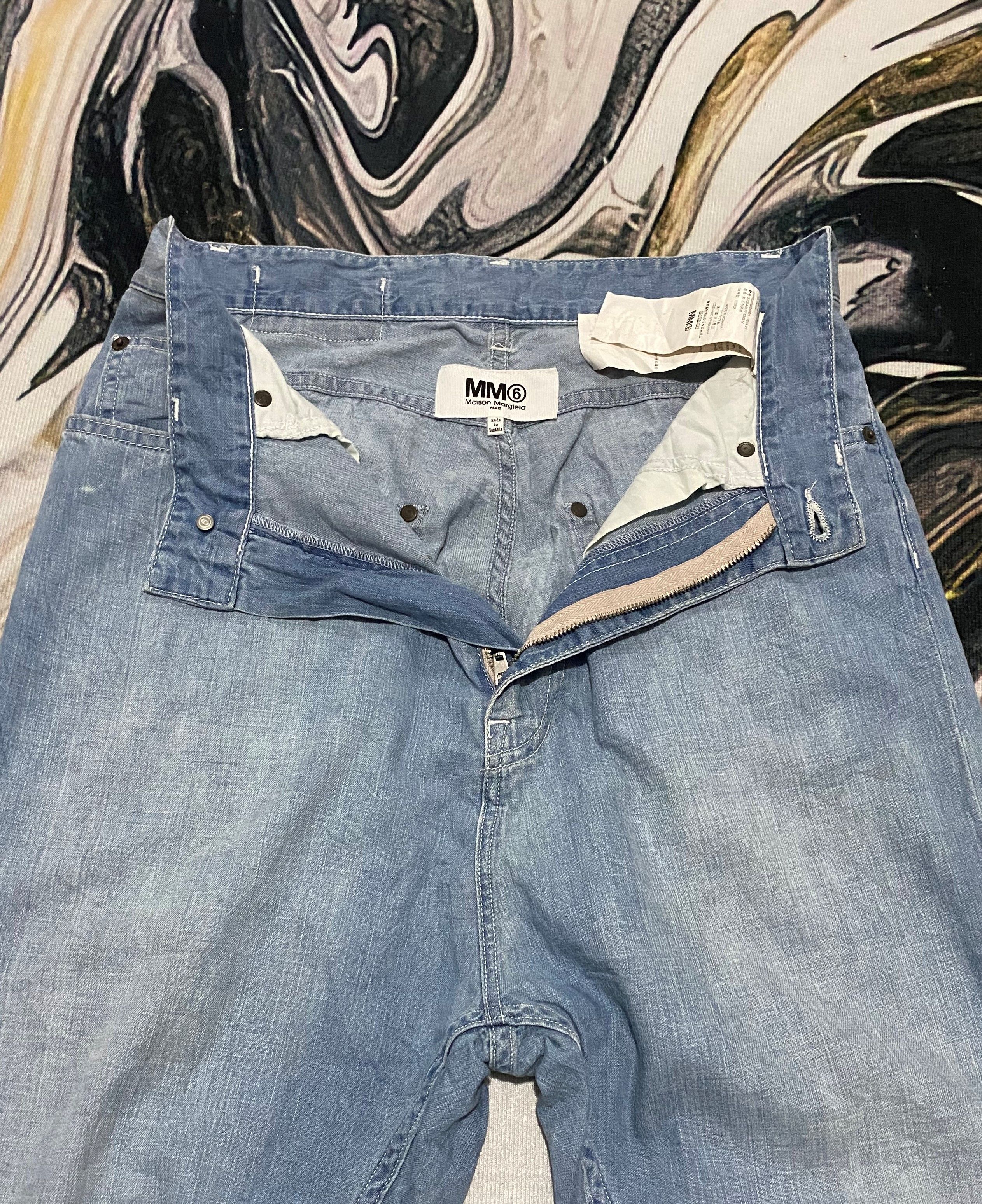 Maison Margiela SICKS💥Maison Margiela MM6 Cropped Denim Pants Size US 28 / EU 44 - 7 Thumbnail