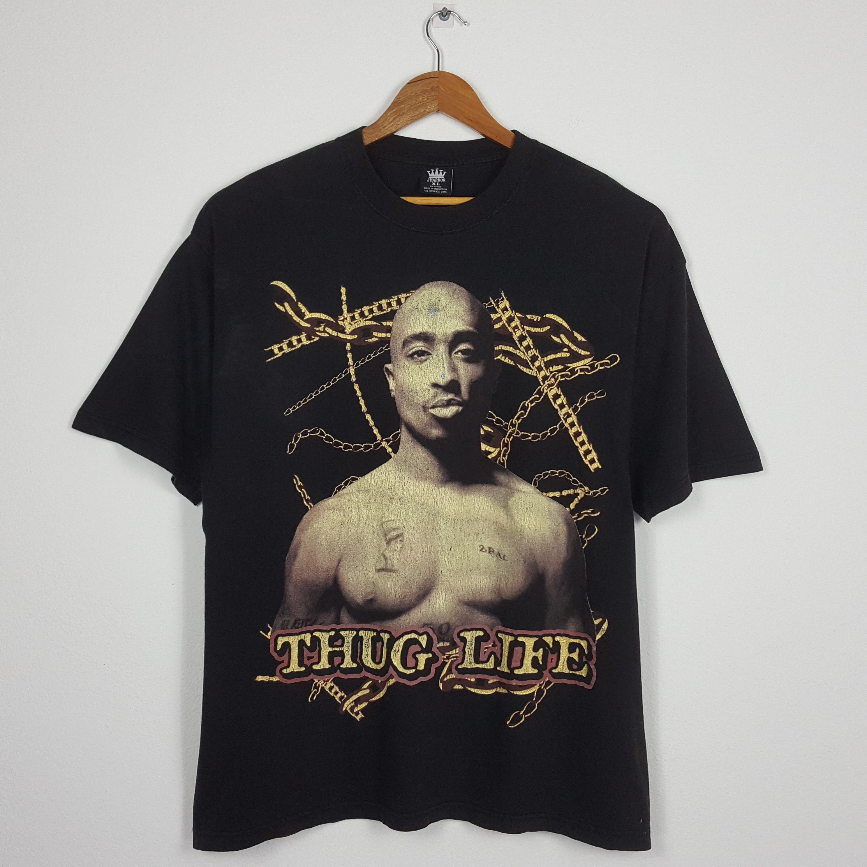 Rap Tees × Vintage Vintage TUPAC SHAKUR American Rapper Rap Tees t-shirt Size US XL / EU 56 / 4 - 1 Thumbnail