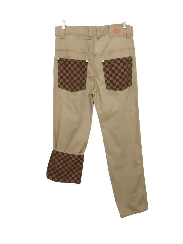 Japanese Brand × Octopus Octopus Army Japan Brand Checked Plaid Patched Pants Size US 32 / EU 48 - 1 Thumbnail