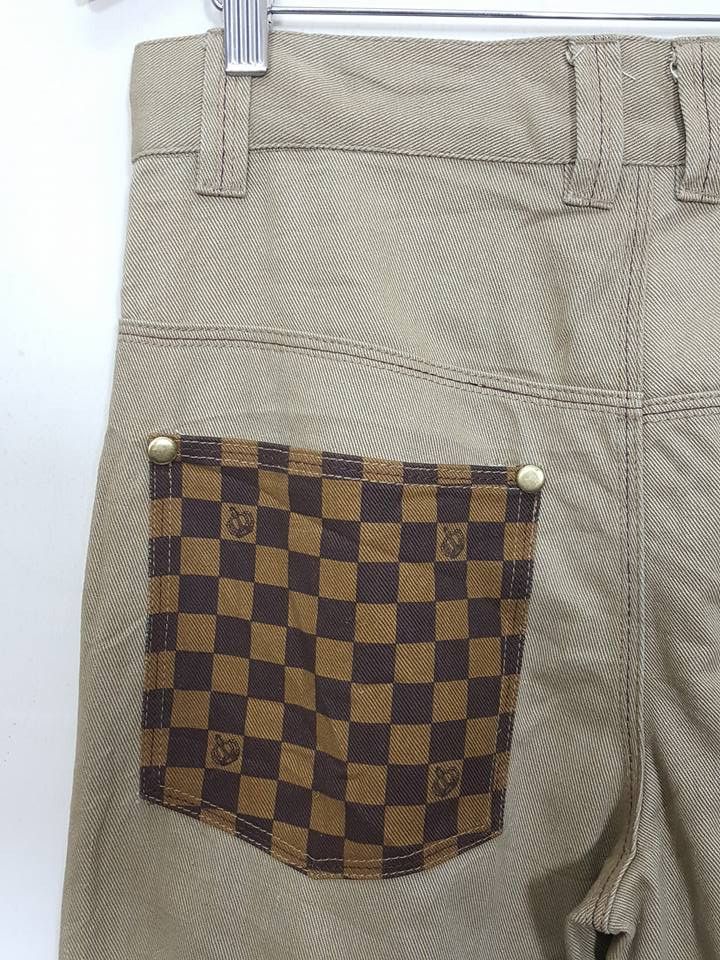 Japanese Brand × Octopus Octopus Army Japan Brand Checked Plaid Patched Pants Size US 32 / EU 48 - 3 Thumbnail