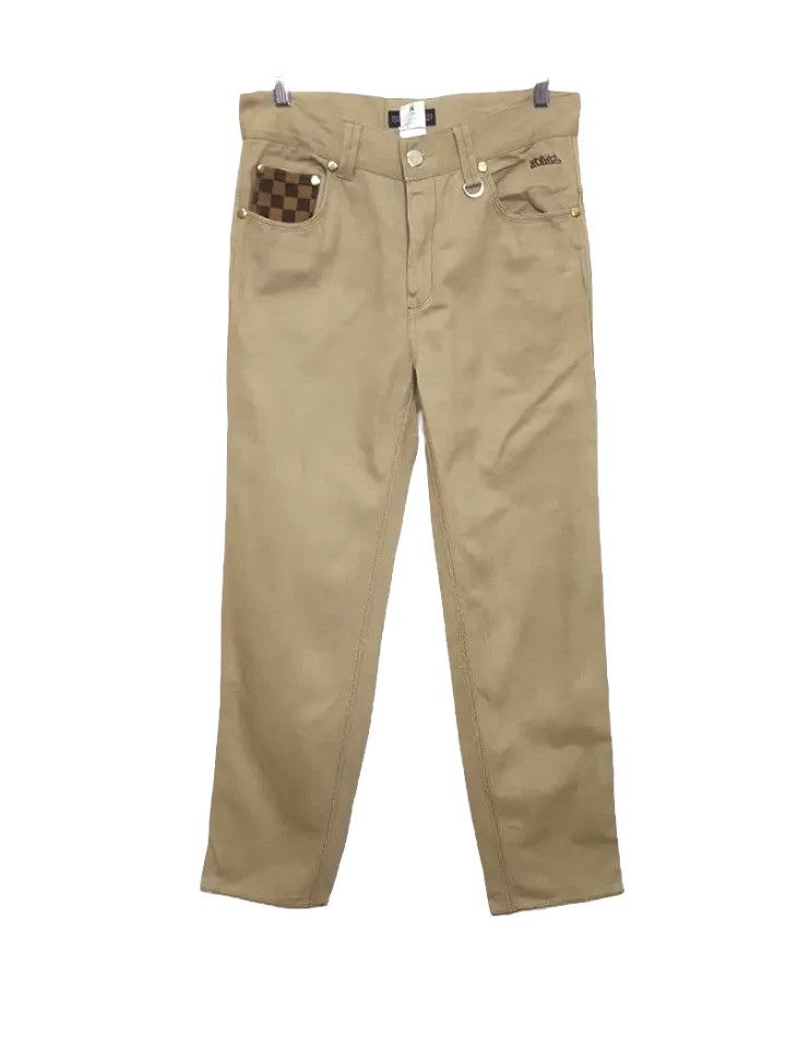 Japanese Brand × Octopus Octopus Army Japan Brand Checked Plaid Patched Pants Size US 32 / EU 48 - 2 Thumbnail
