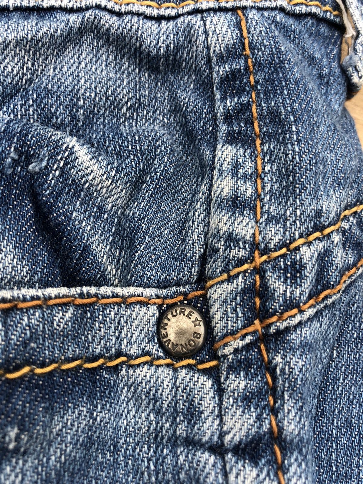 Vintage BONAVENTURE jeans Made in Romania flare cut size 31 Size US 31 - 5 Thumbnail