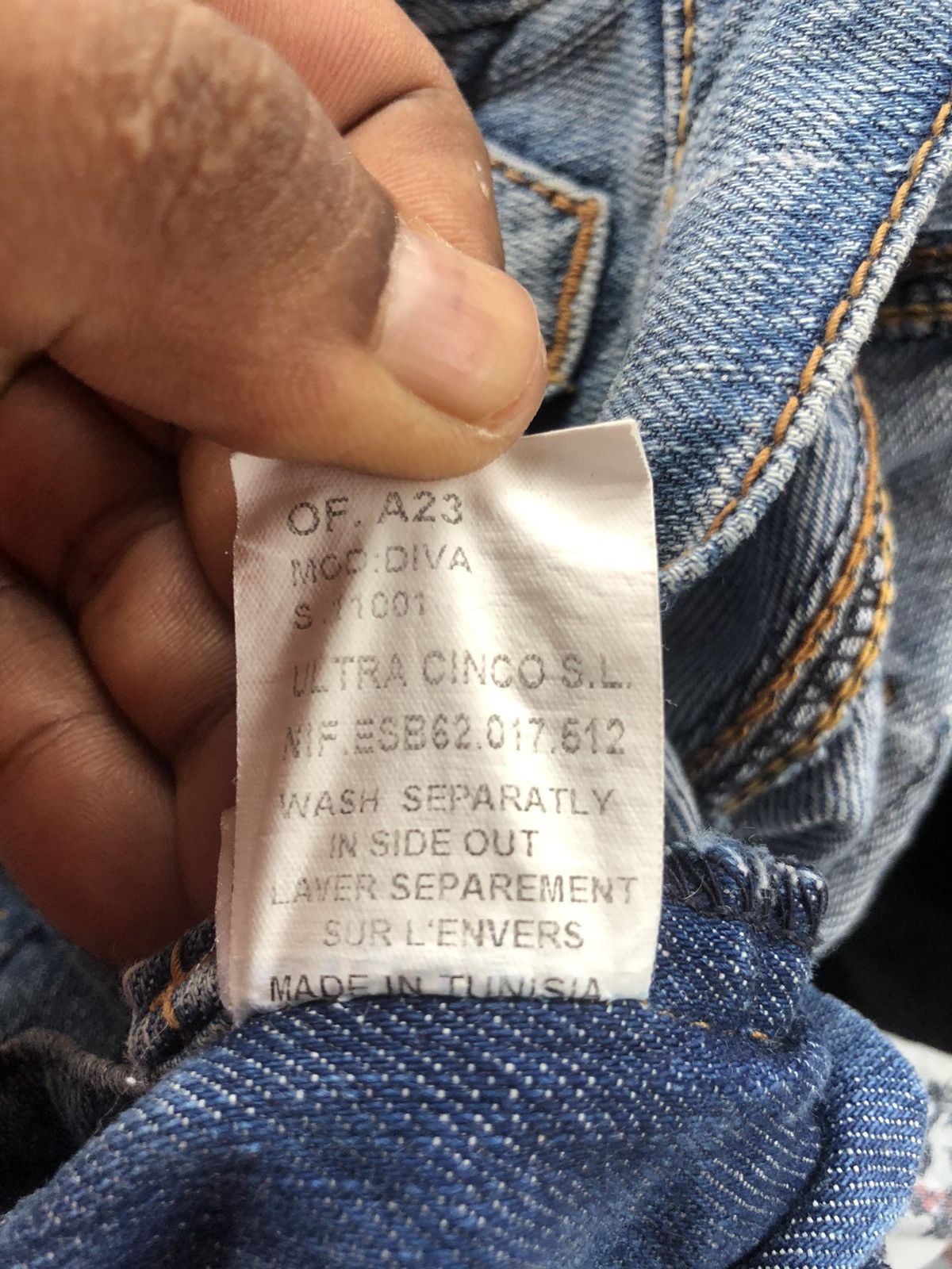 Vintage BONAVENTURE jeans Made in Romania flare cut size 31 Size US 31 - 16 Thumbnail