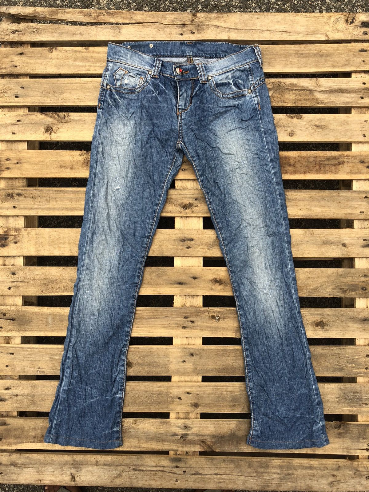 Vintage BONAVENTURE jeans Made in Romania flare cut size 31 Size US 31 - 1 Thumbnail