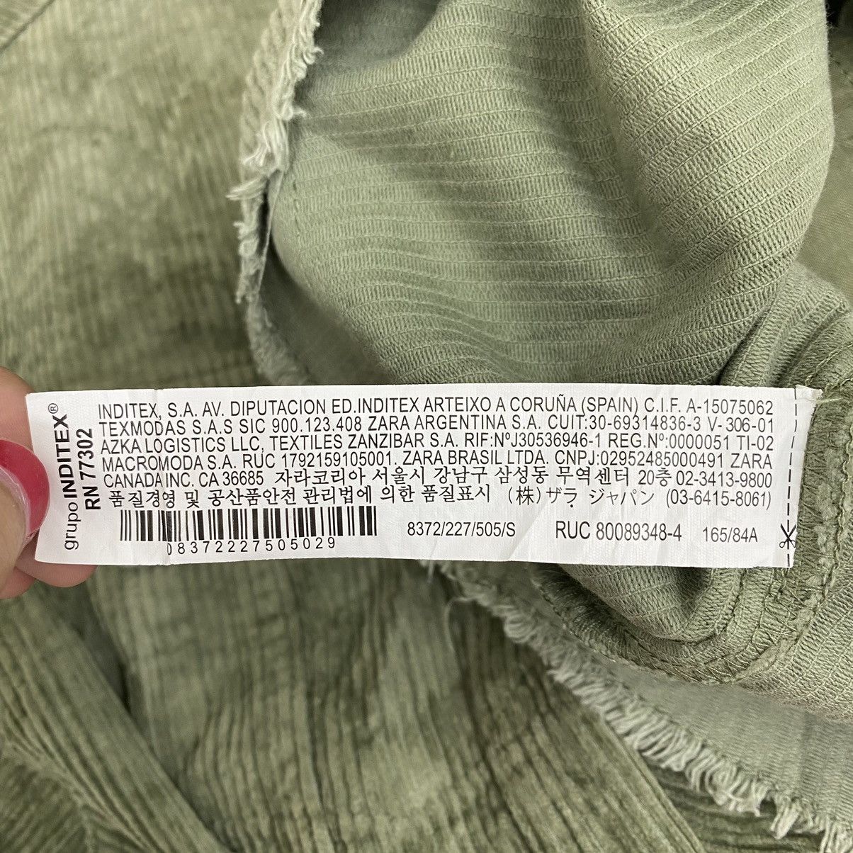 Vintage Vintage ZARA OUTERWEAR Button Up Curdory Green Oversize Size US S / EU 44-46 / 1 - 6 Thumbnail