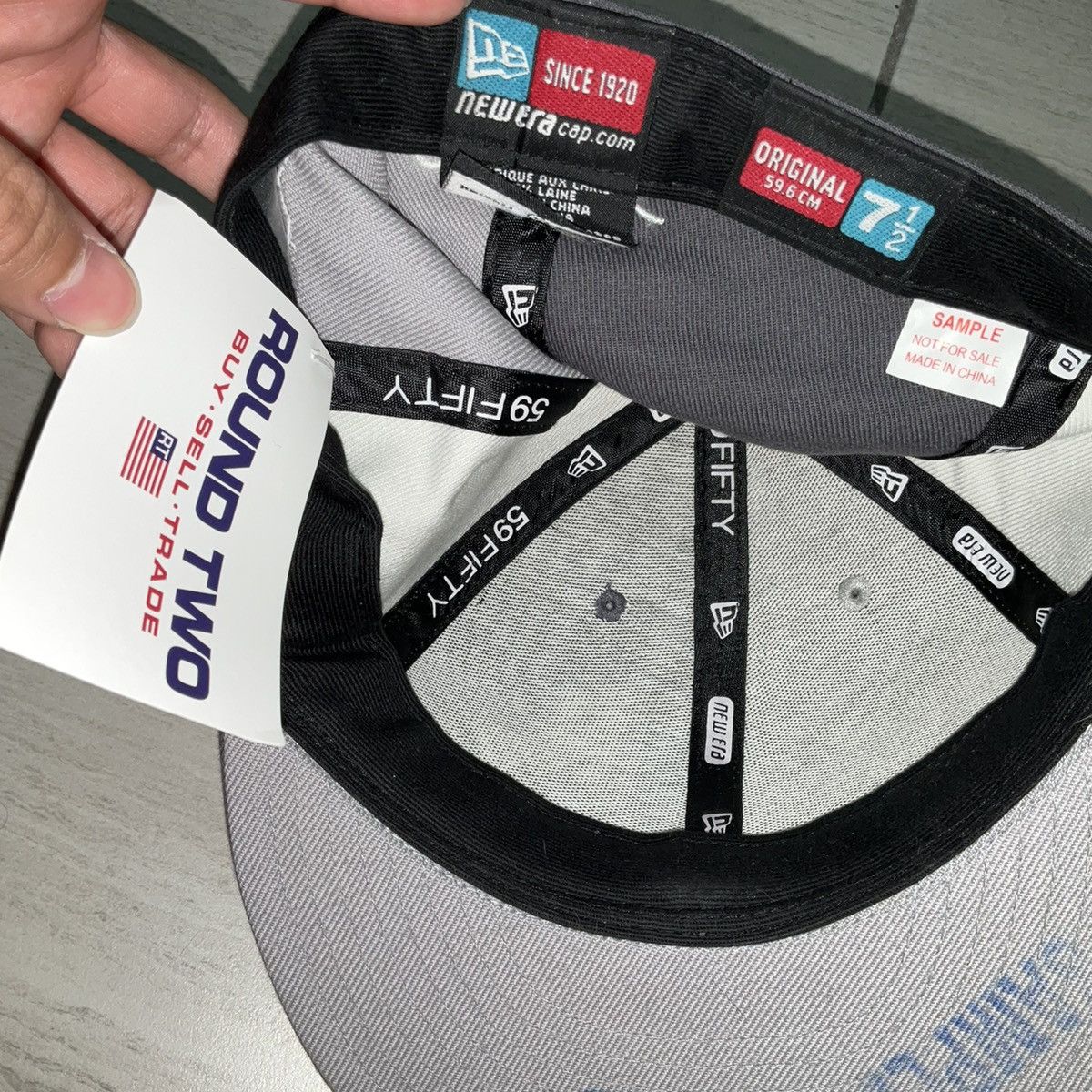 New Era × Supreme × Vintage Supreme New Era Fitted Sample Very Rare 7 1/2 Size ONE SIZE - 5 Thumbnail