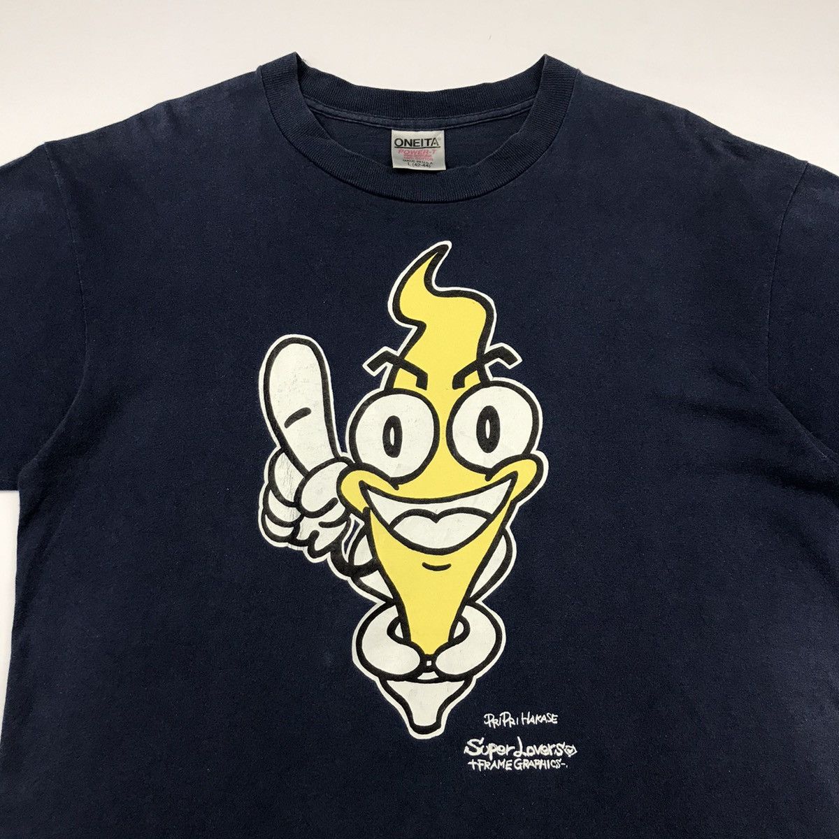 Japanese Brand × Vintage Rare OG vintage SUPER LOVERS japan x Frame Graphics t-shirt Size US L / EU 52-54 / 3 - 3 Thumbnail