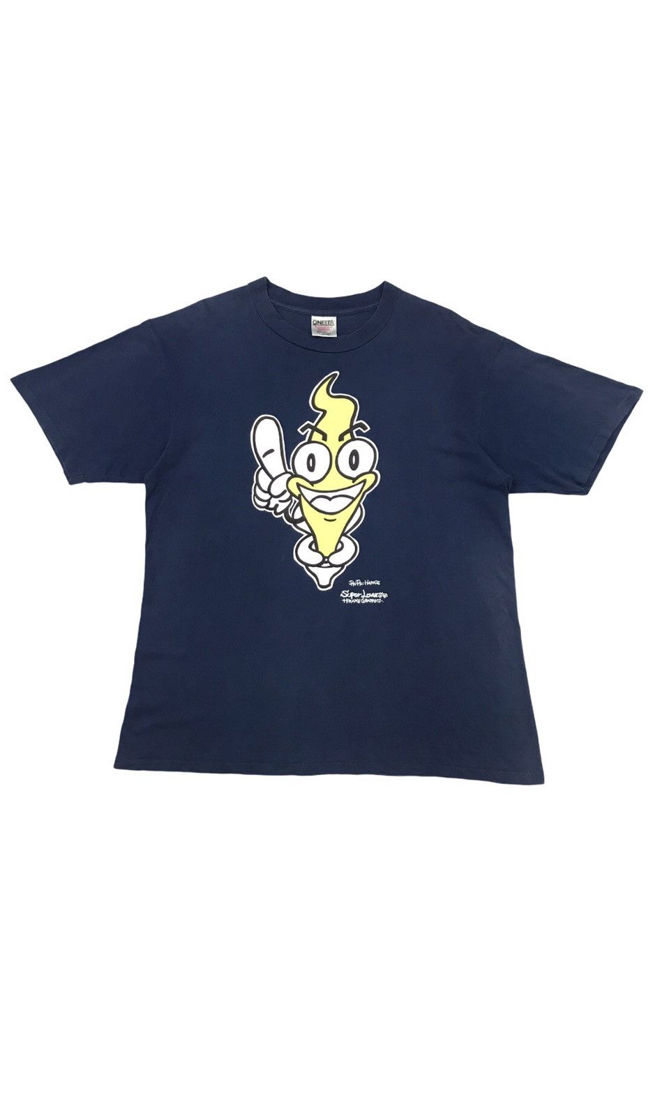 Japanese Brand × Vintage Rare OG vintage SUPER LOVERS japan x Frame Graphics t-shirt Size US L / EU 52-54 / 3 - 1 Thumbnail