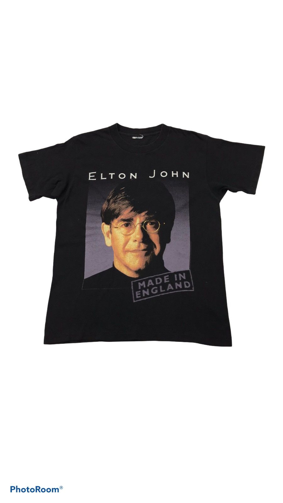 Band Tees × Vintage Vintage 90s ELTON JOHN made in england promo tour t-shirt Size US L / EU 52-54 / 3 - 1 Thumbnail