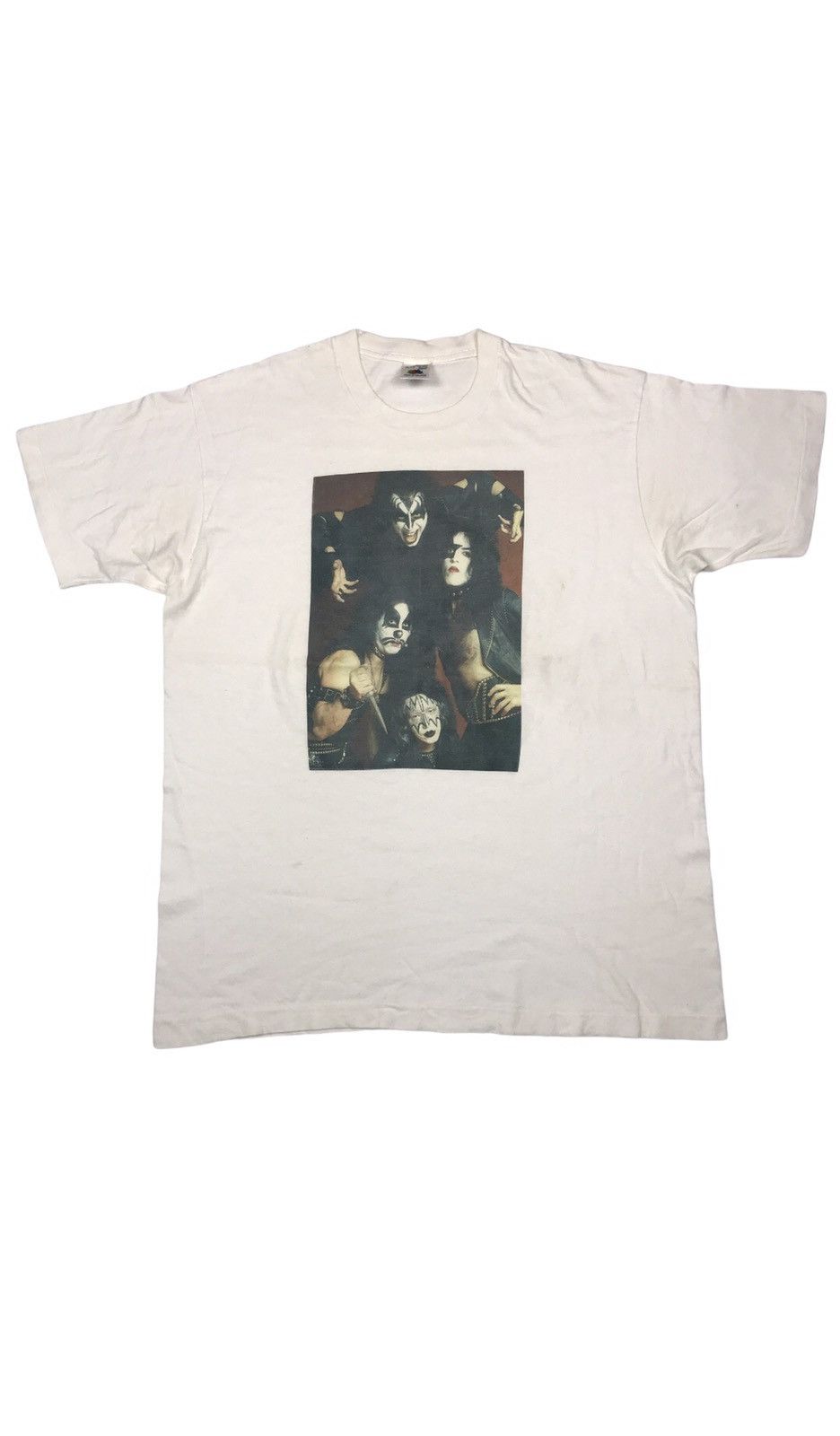 Image of Band Tees x Kiss Band Vintage Kiss Promo T-Shirt in White, Men's (Size XL)