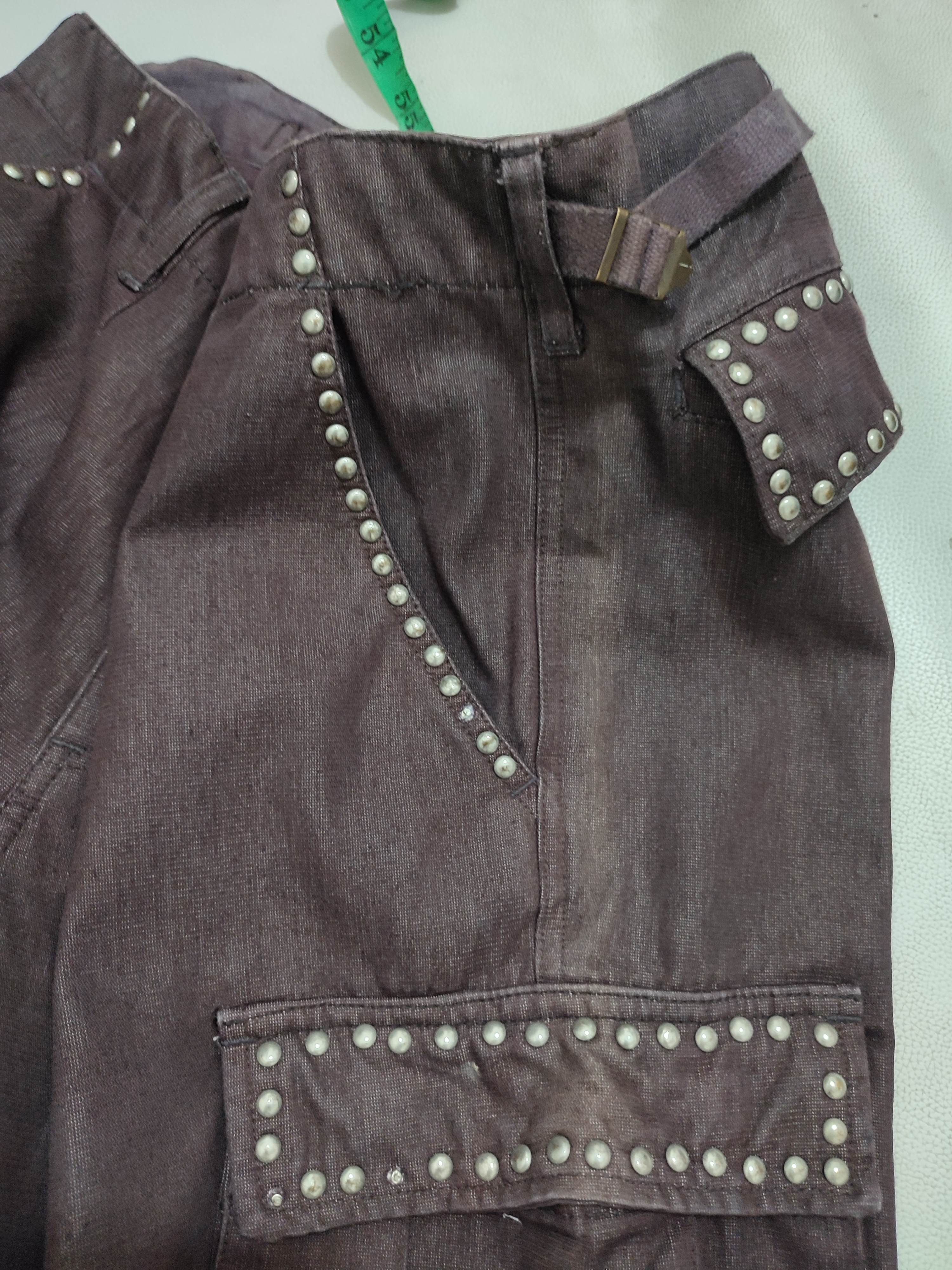 Japanese Brand 🔥Ringspun Japanese Cargo Pants Studded Design Size US 32 / EU 48 - 9 Thumbnail