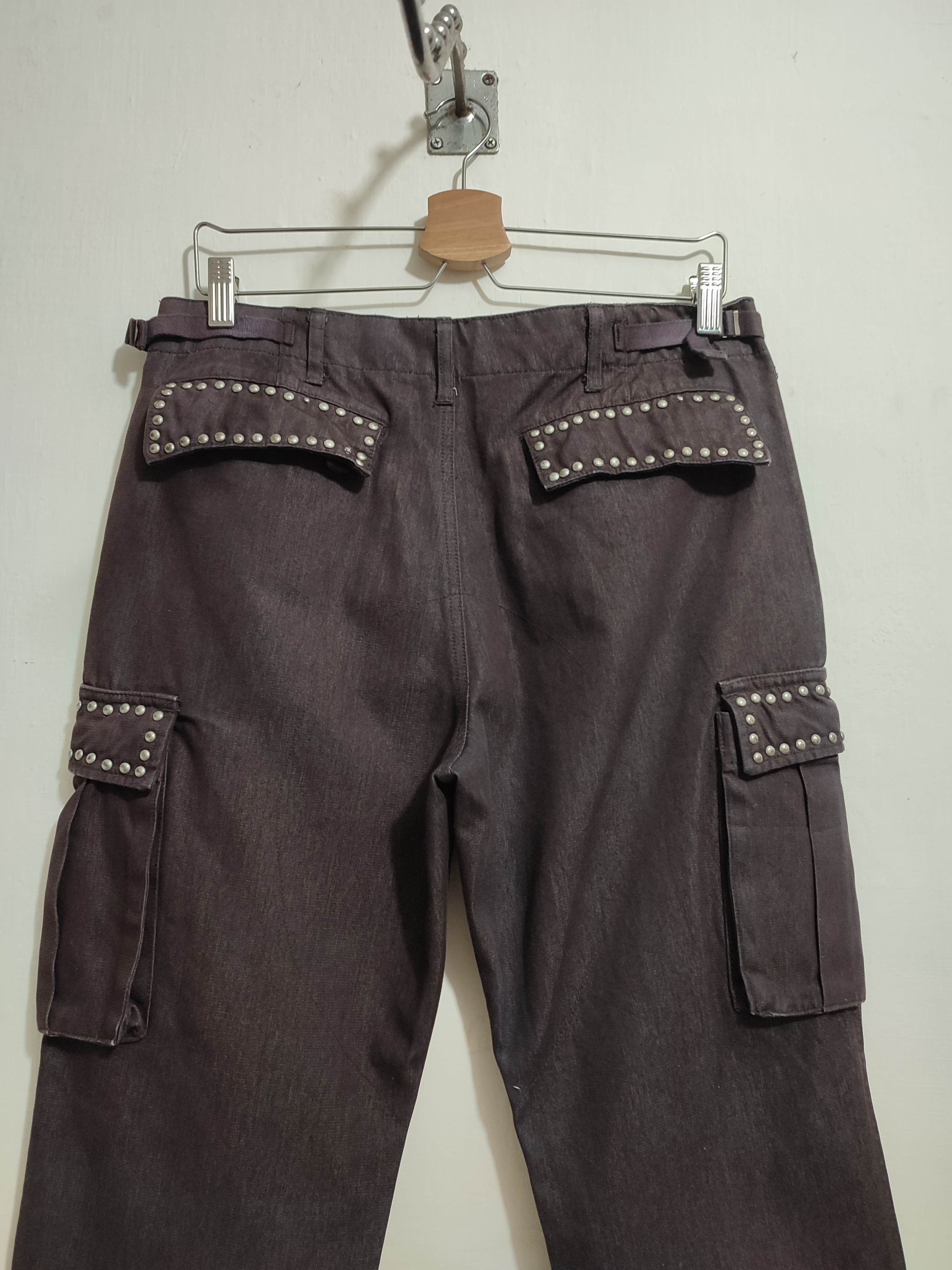 Japanese Brand 🔥Ringspun Japanese Cargo Pants Studded Design Size US 32 / EU 48 - 5 Thumbnail