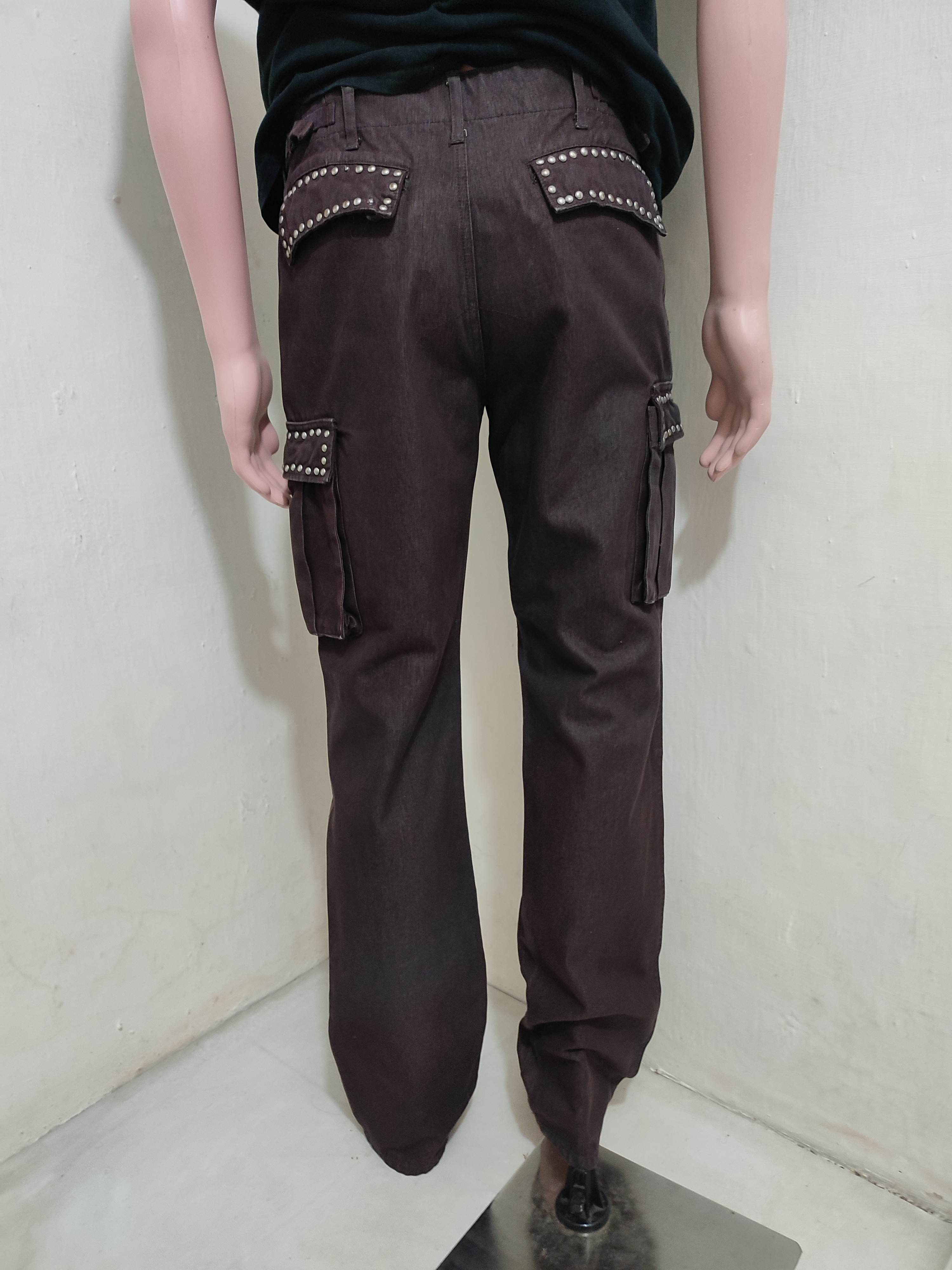 Japanese Brand 🔥Ringspun Japanese Cargo Pants Studded Design Size US 32 / EU 48 - 12 Thumbnail