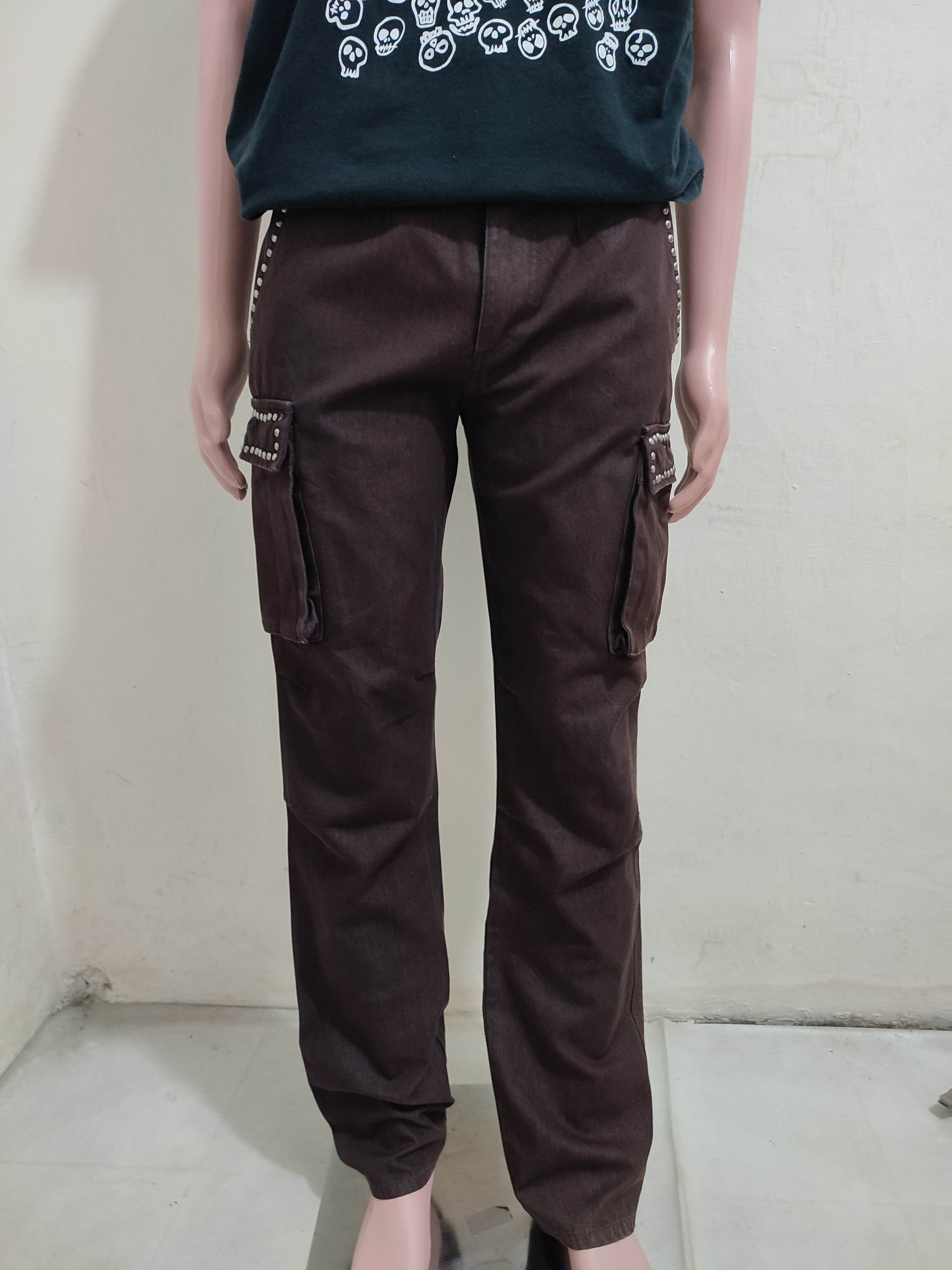 Japanese Brand 🔥Ringspun Japanese Cargo Pants Studded Design Size US 32 / EU 48 - 10 Thumbnail
