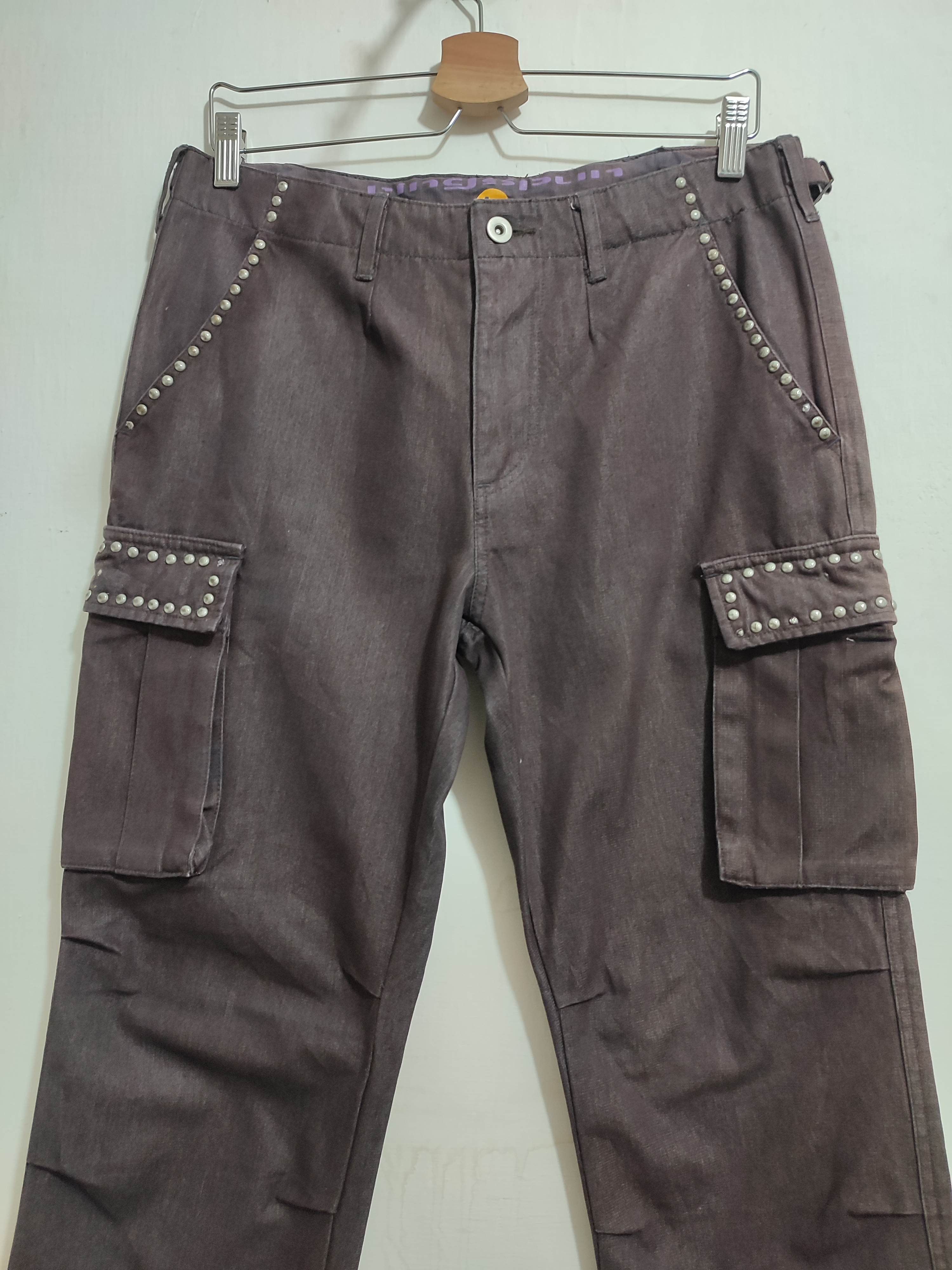 Japanese Brand 🔥Ringspun Japanese Cargo Pants Studded Design Size US 32 / EU 48 - 2 Thumbnail